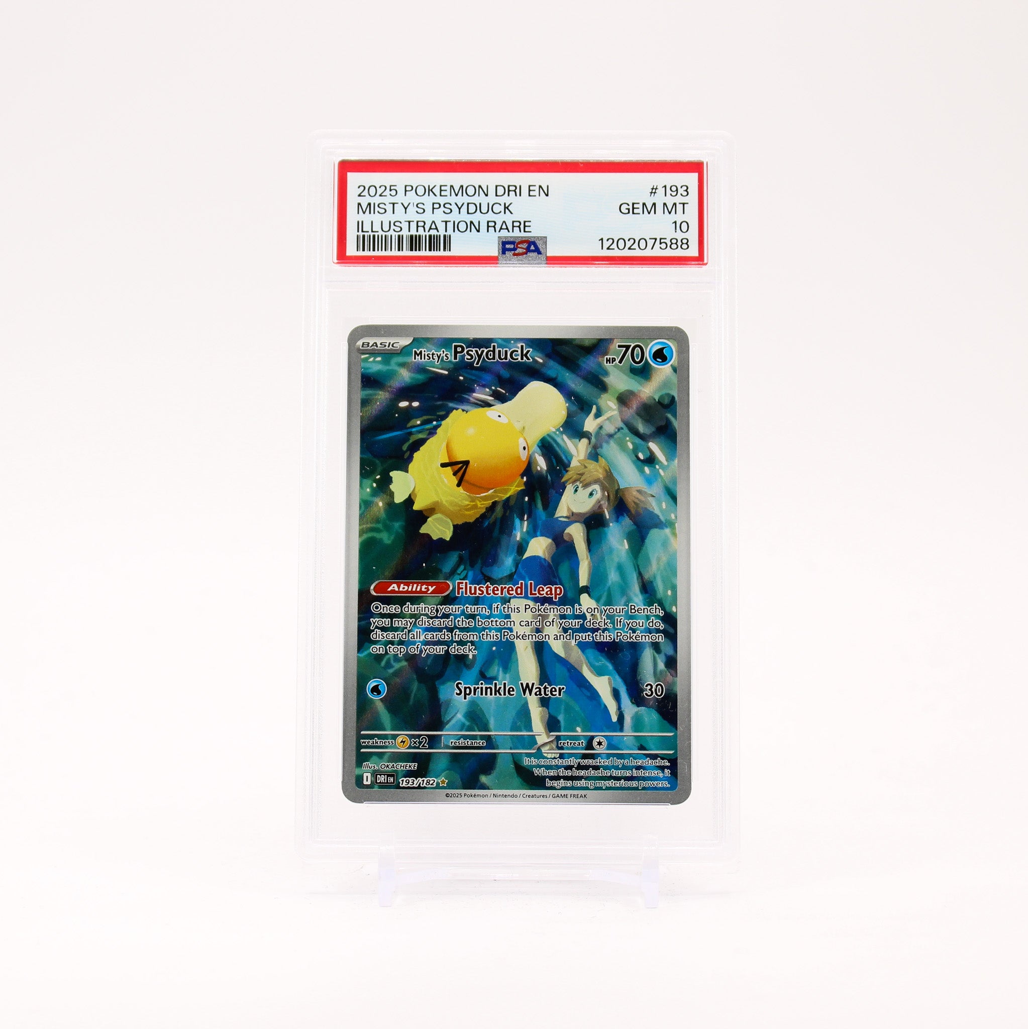 Misty's Psyduck - 193/182 PSA 10 Destined Rivals Illustration Rare Pokemon - GEM MT