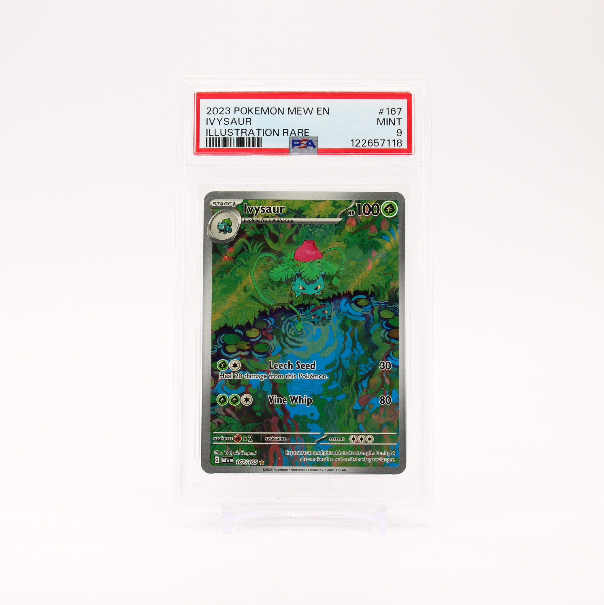 Ivysaur - 167/165 PSA 9 151 Illustration Rare Pokemon - MINT