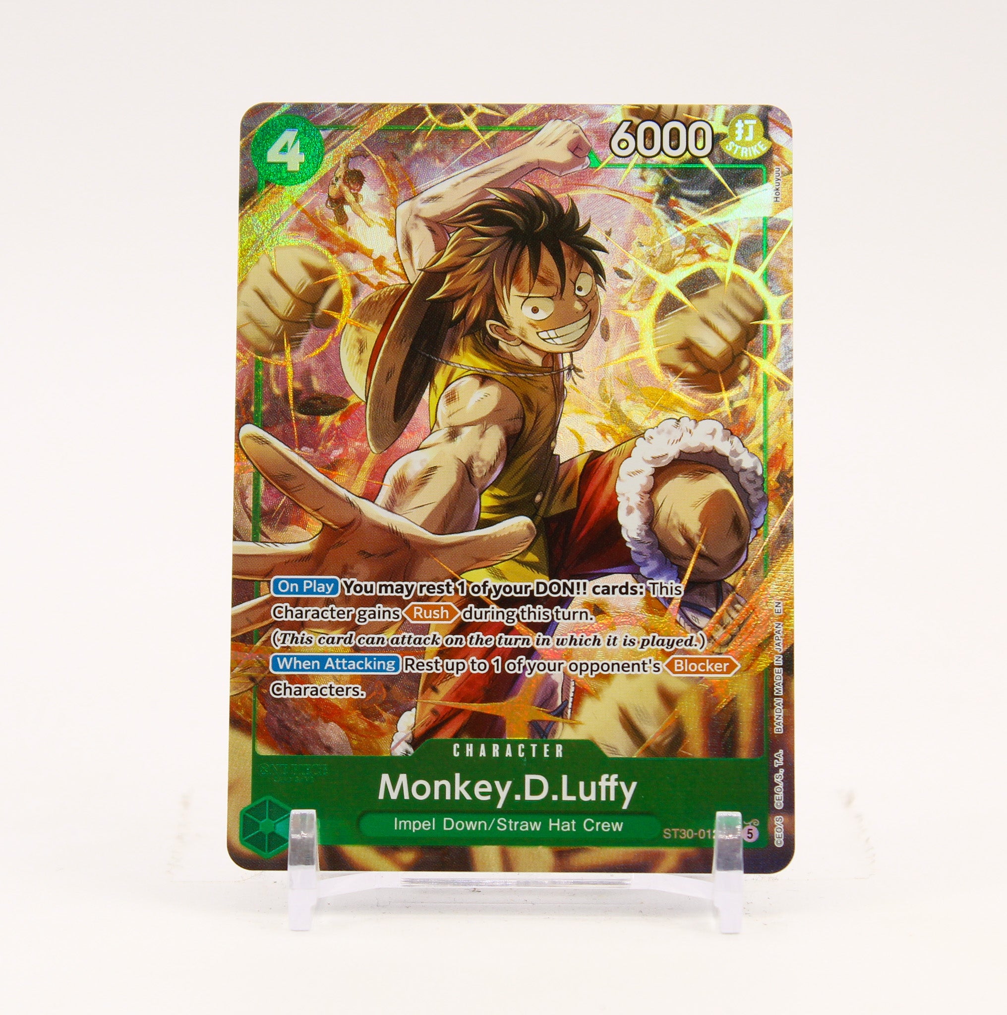 Monkey.D.Luffy Parallel - ST30-012 Starter Deck EX Luffy & Ace SR One Piece - NM