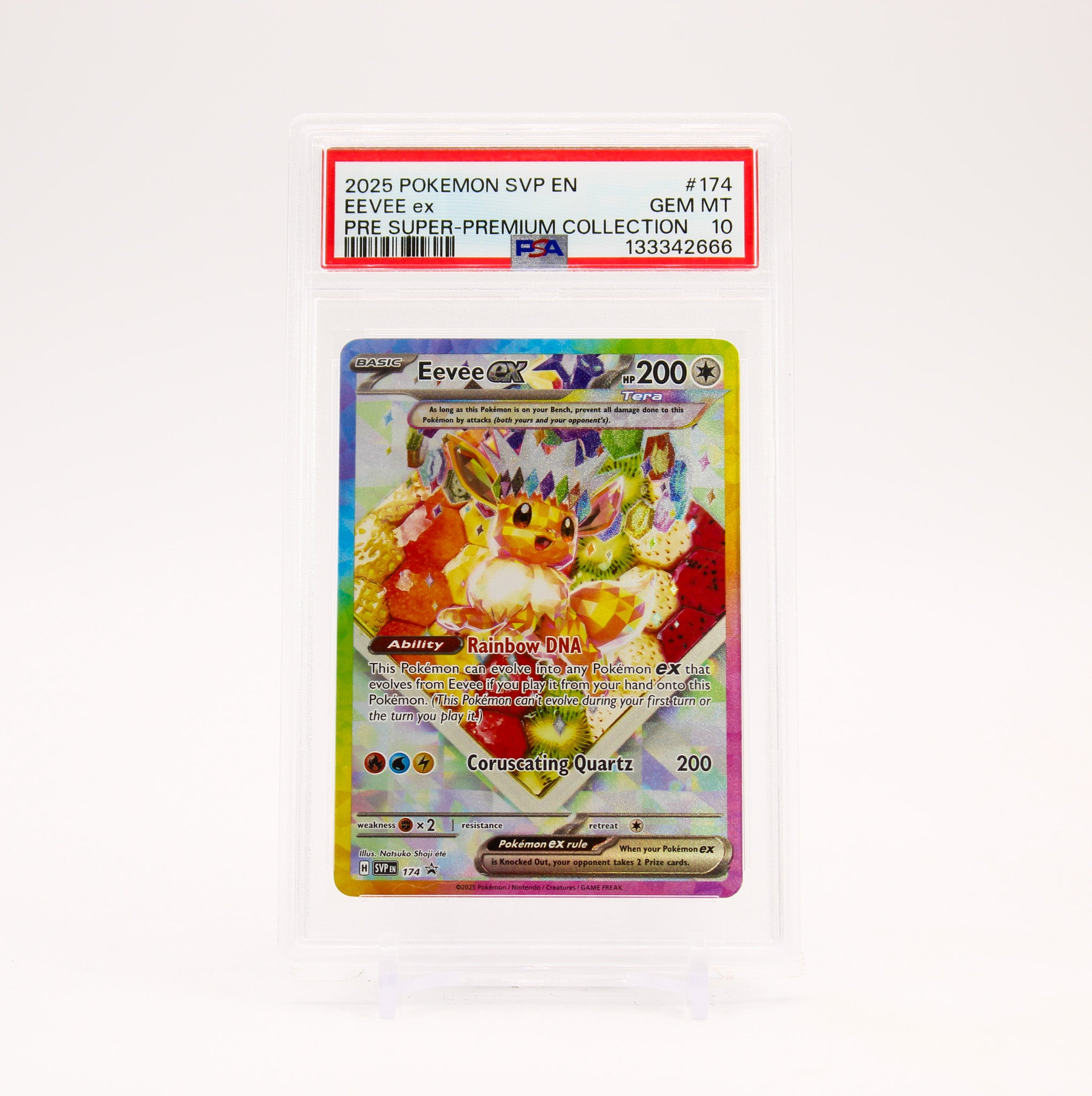 Eevee ex - SVP174 PSA 10 Prismatic Evolutions SPC Promo Special Illustration Pokemon - GEM MT