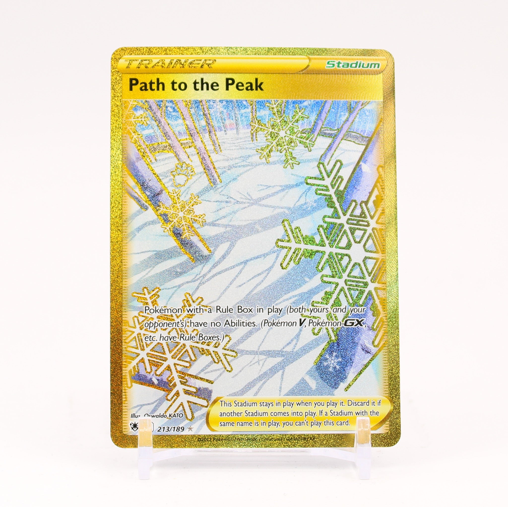 Path To The Peak - 213/189 Astral Radiance Gold Trainer - NM/MINT