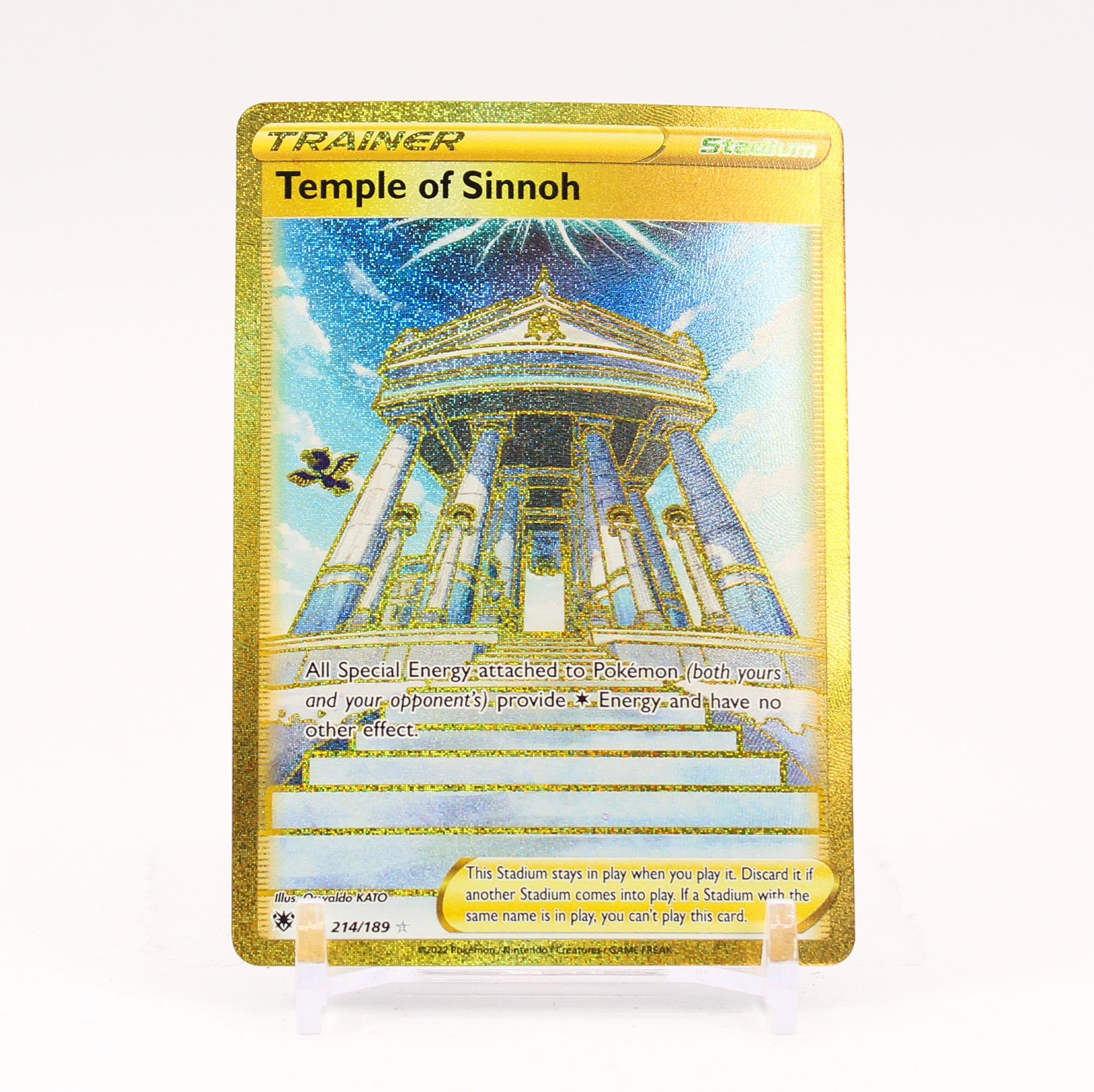 Temple Of Sinnoh - 214/189 Astral Radiance Gold Trainer - NM/MINT