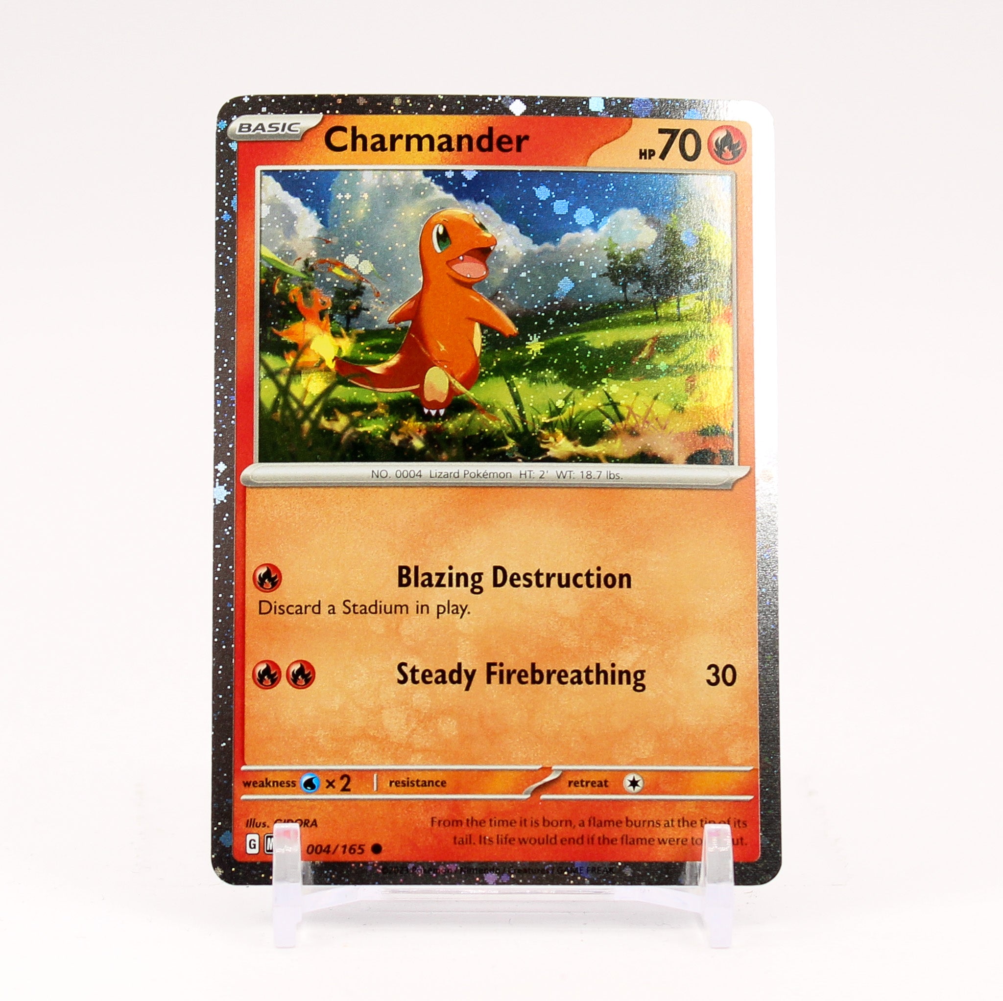 Charmander - 004/165 Cosmos Holo PROMO Pokemon - NM/MINT