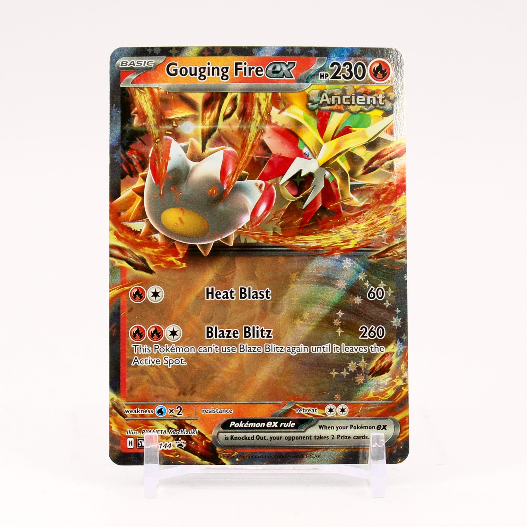 Gouging Fire ex - SVP144 Black Star Promo Pokemon - NM/MINT