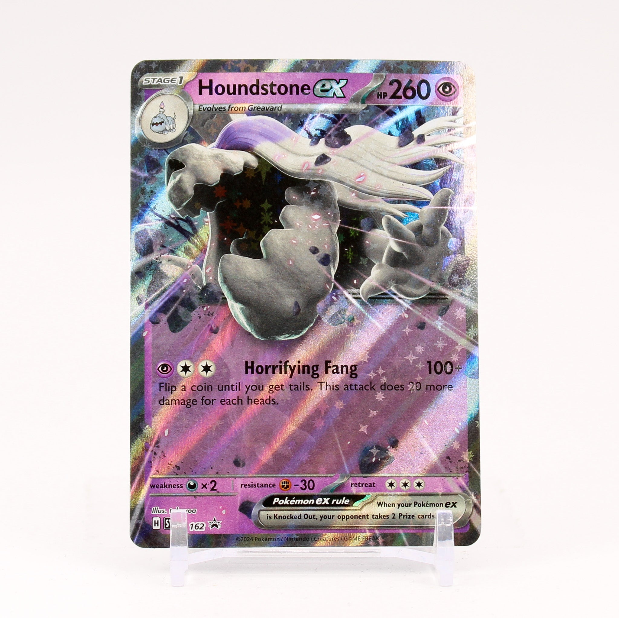 Houndstone ex - SVP162 Black Star Promo Pokemon - NM/MINT