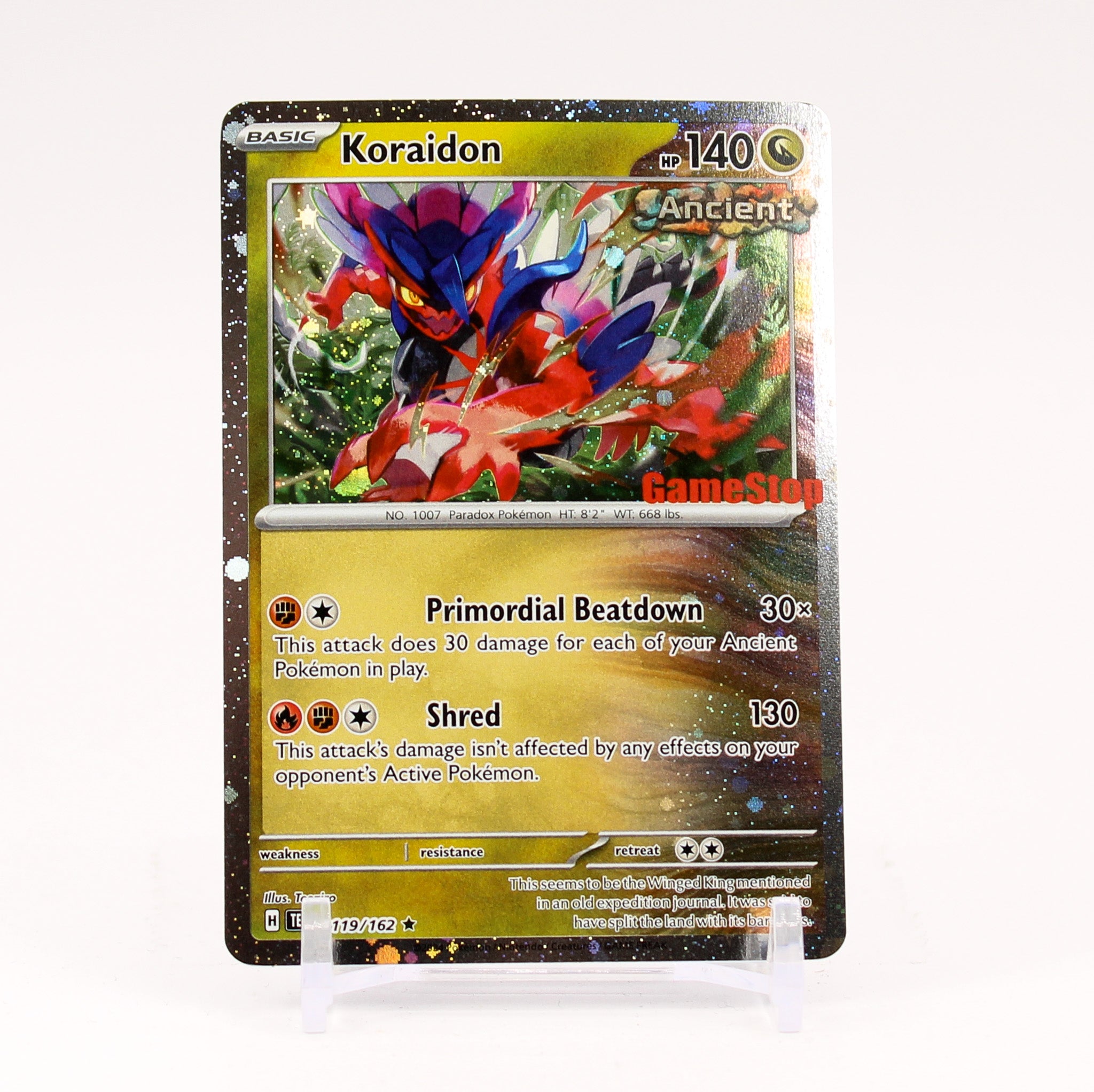 Koraidon - 119/162 GAMESTOP PROMO Pokemon - NM/MINT