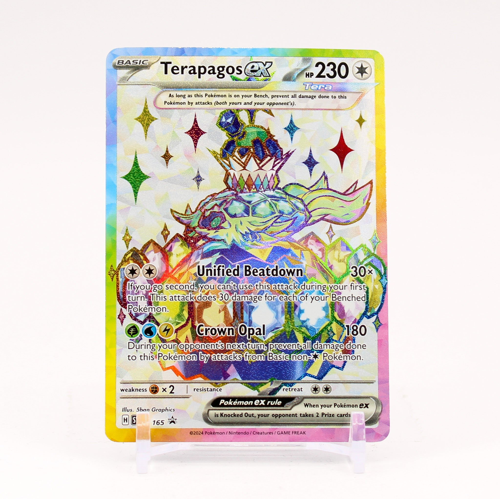 Terapagos ex - SVP165 Full Art Promo Pokemon - NM/MINT