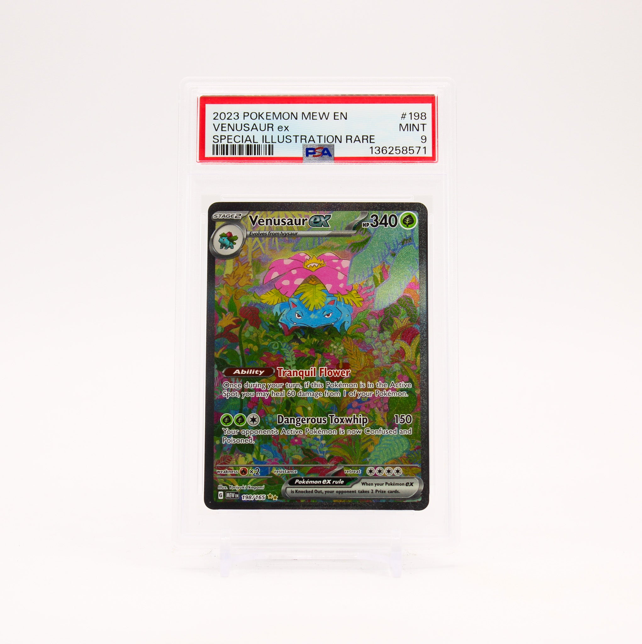 Venusaur ex - 198/165 PSA 9 151 Special Illustration Pokemon - MINT