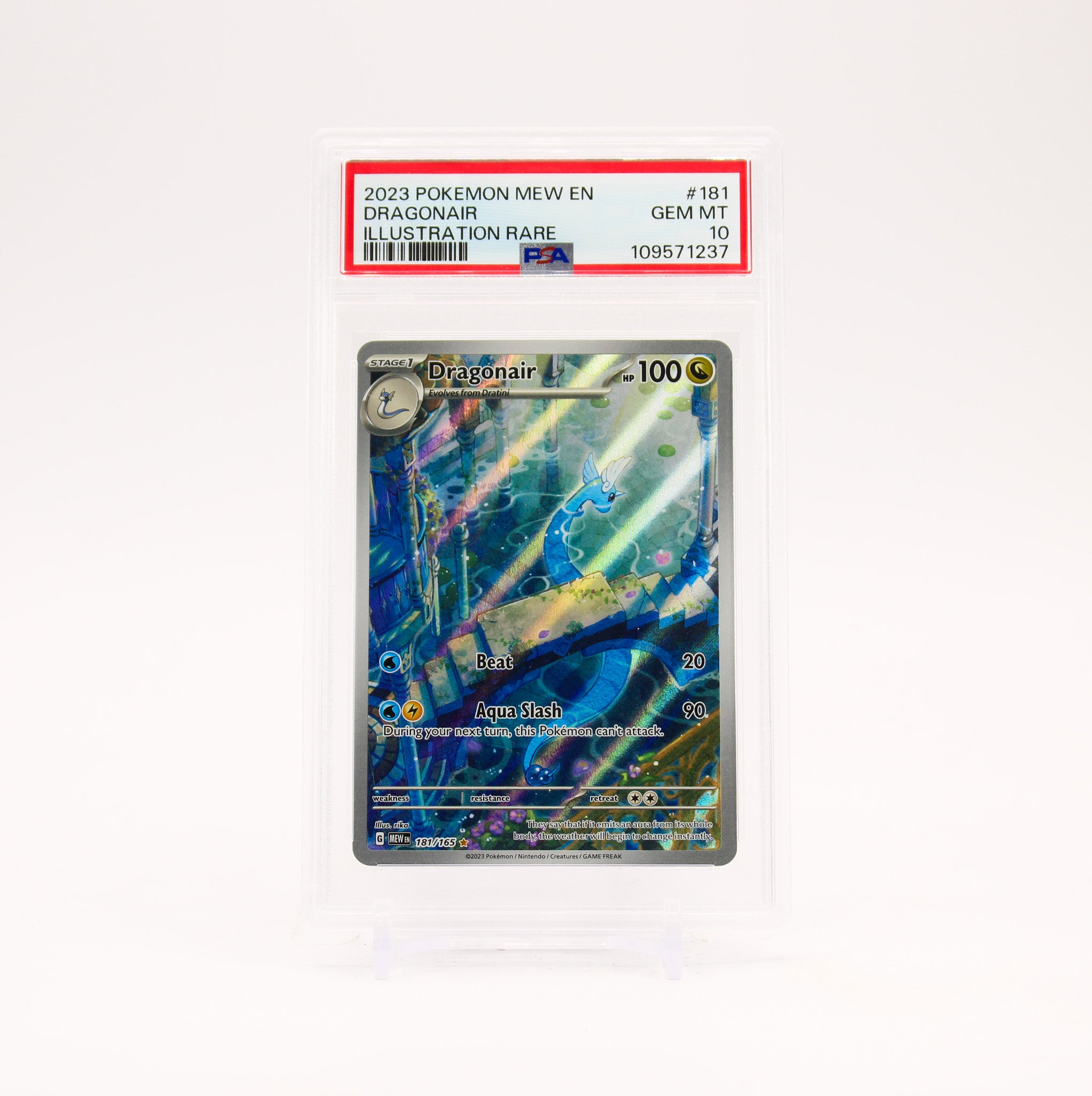Dragonair - 181/165 PSA 10 151 Illustration Rare Pokemon - GEM MT