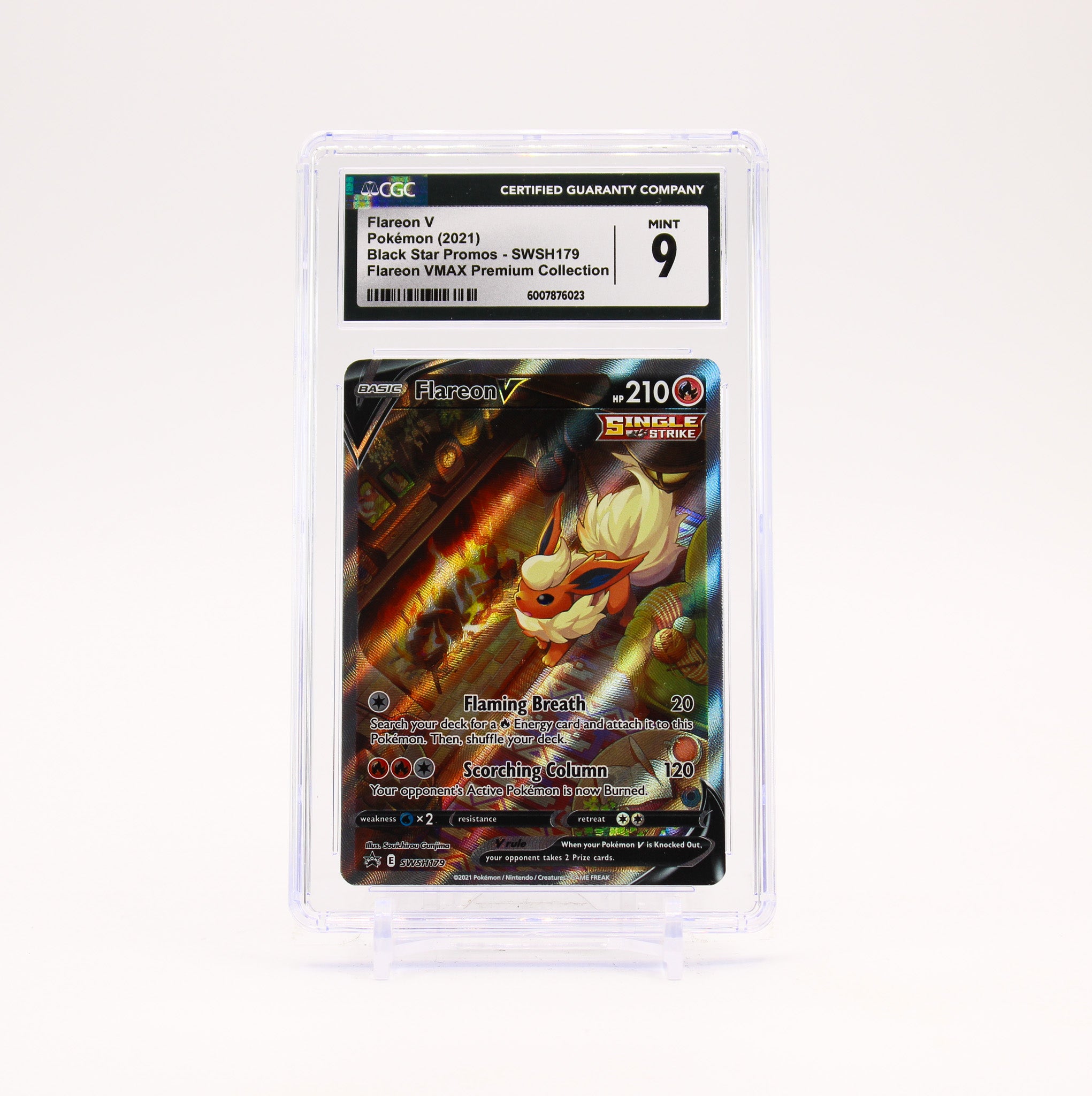 Flareon V - SWSH179 CGC 9 Black Star Promo Alternate Art Pokemon - MINT