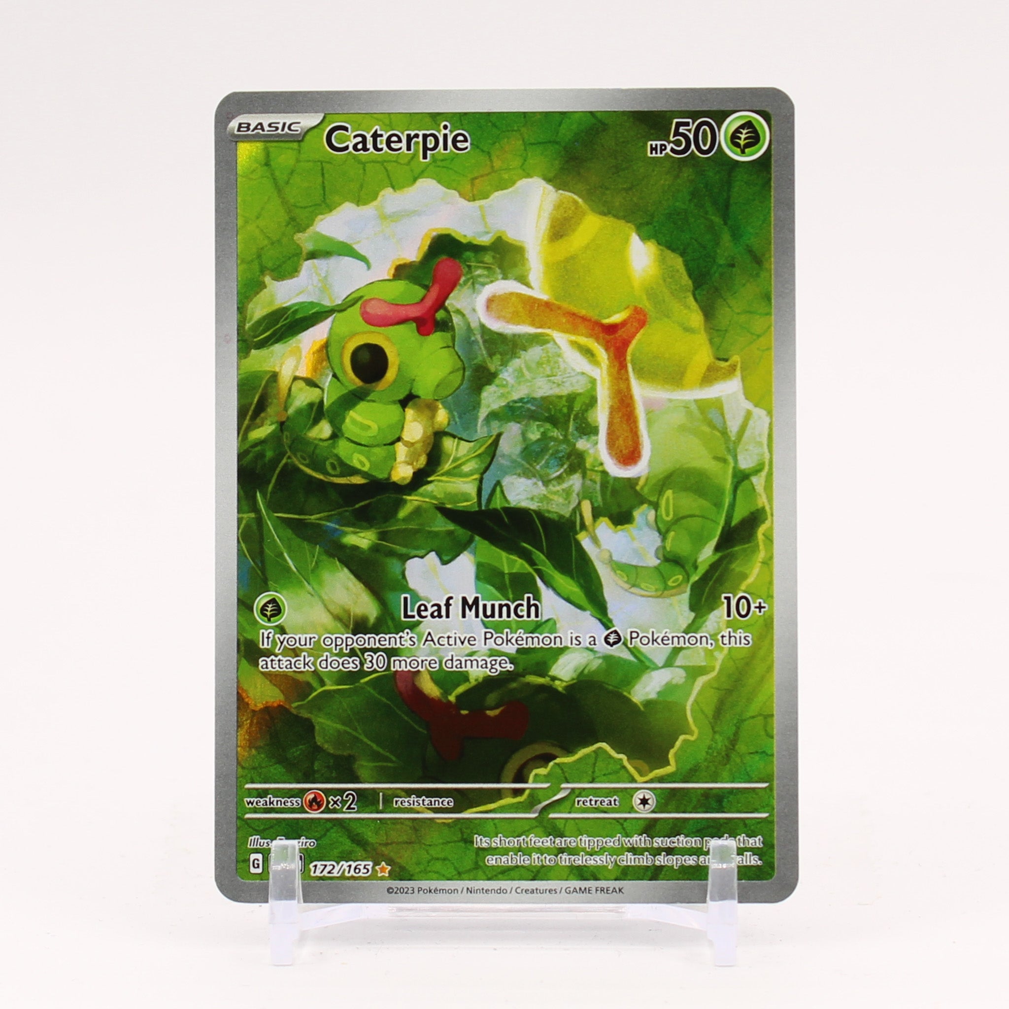 Caterpie - 172/165 151 Illustration Rare Pokemon - NM/MINT