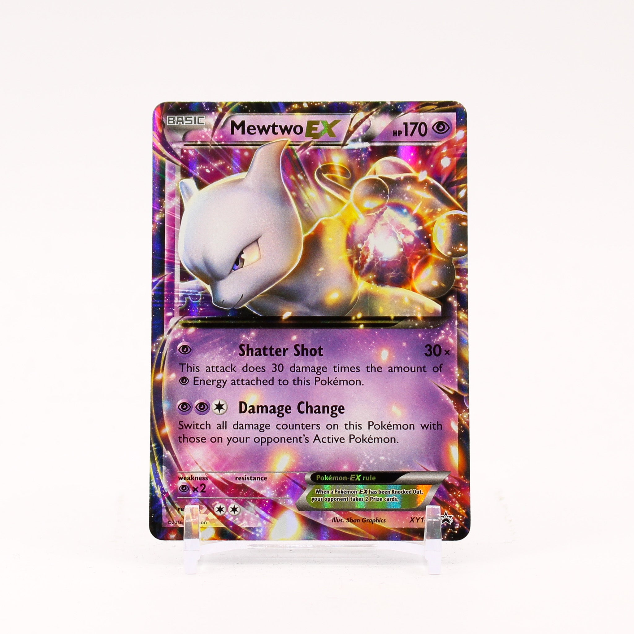Mewtwo EX - XY107 Black Star Promo Pokemon - NM