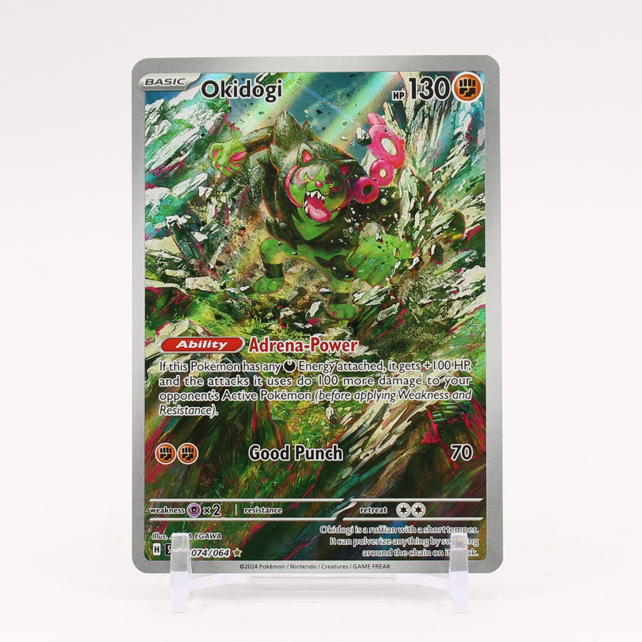 Okidogi - 074/064 Shrouded Fable Illustration Pokemon - NM/MINT