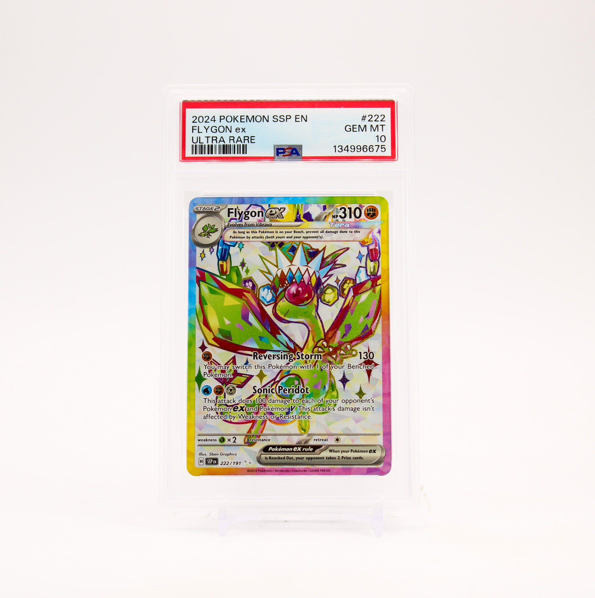 Flygon ex - 222/191 PSA 10 Surging Sparks Full Art Pokemon - GEM MT