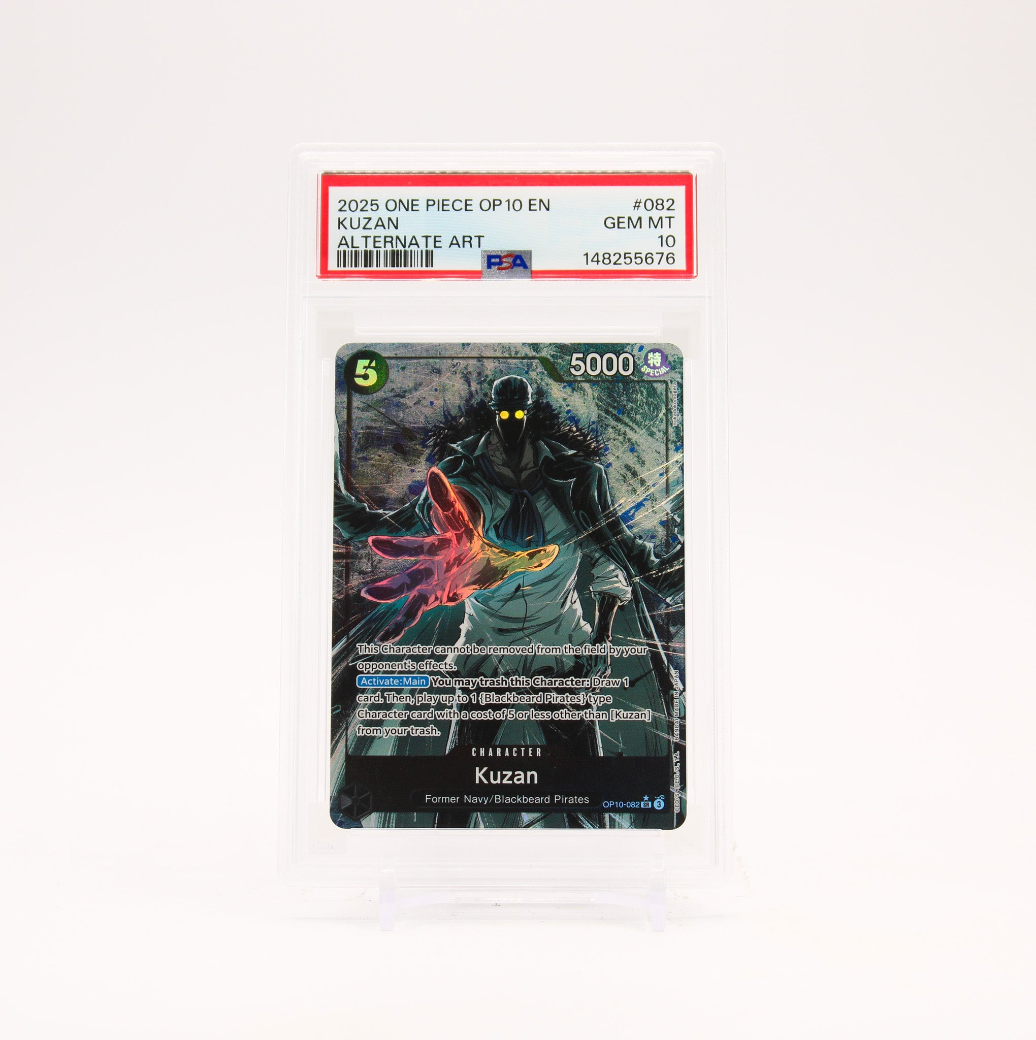 Kuzan SR Alternate Art - OP10-082 PSA 10 Royal Blood One Piece - GEM MT