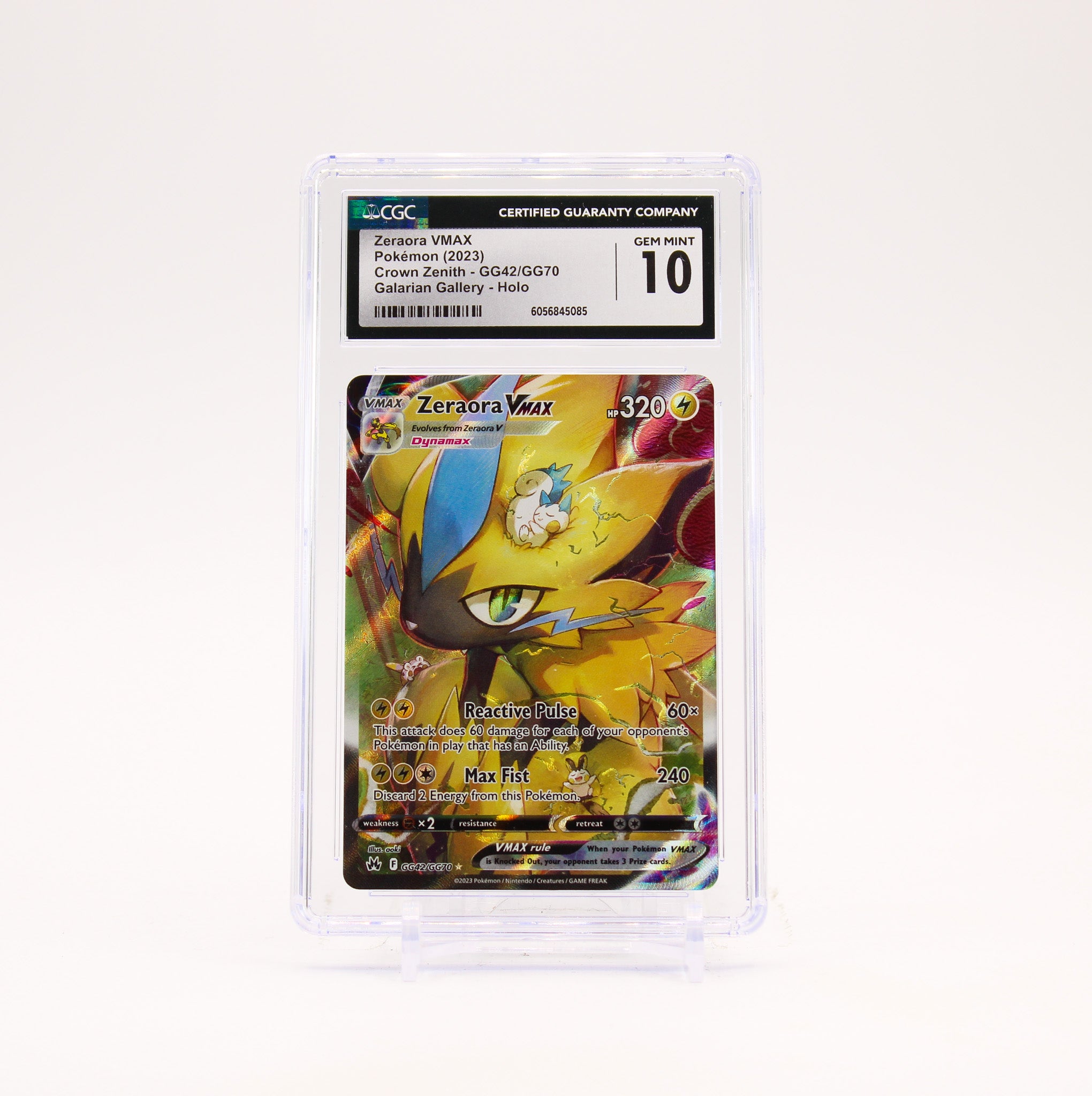 Zeraora Vmax - GG42/GG70 CGC 10 Crown Zenith Gallery Pokemon - GEM MT