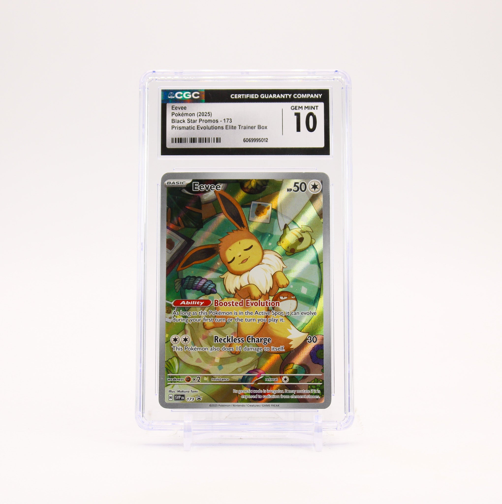 Eevee - SVP173 CGC 10 Prismatic Evolutions ETB Promo Pokemon - GEM MT