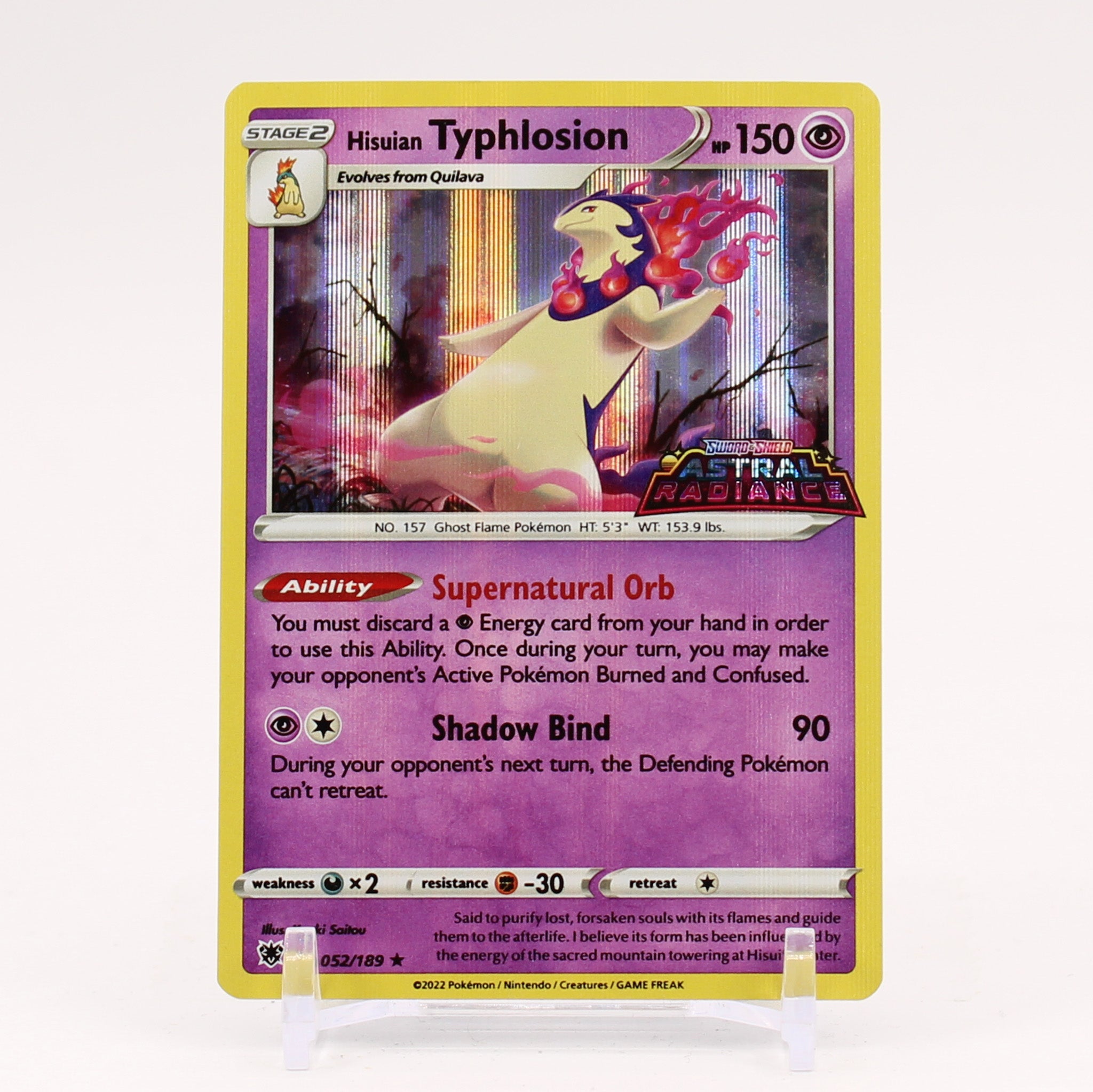 Hisuian Typhlosion - Gamestop Astral Radiance Promo Holo Pokemon - NM/MINT