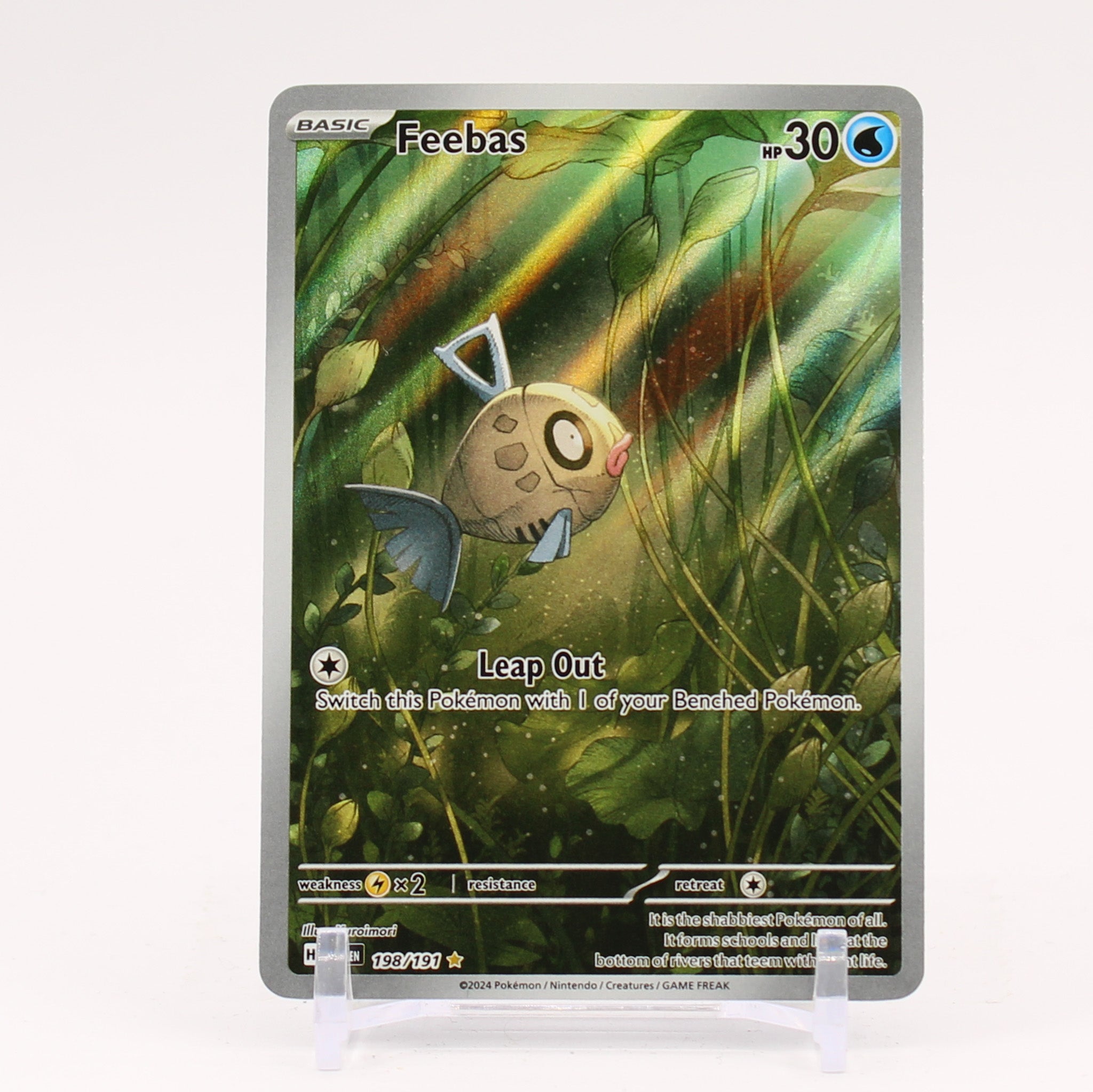 Feebas - 198/191 Surging Sparks Illustration Rare Pokemon - NM/MINT