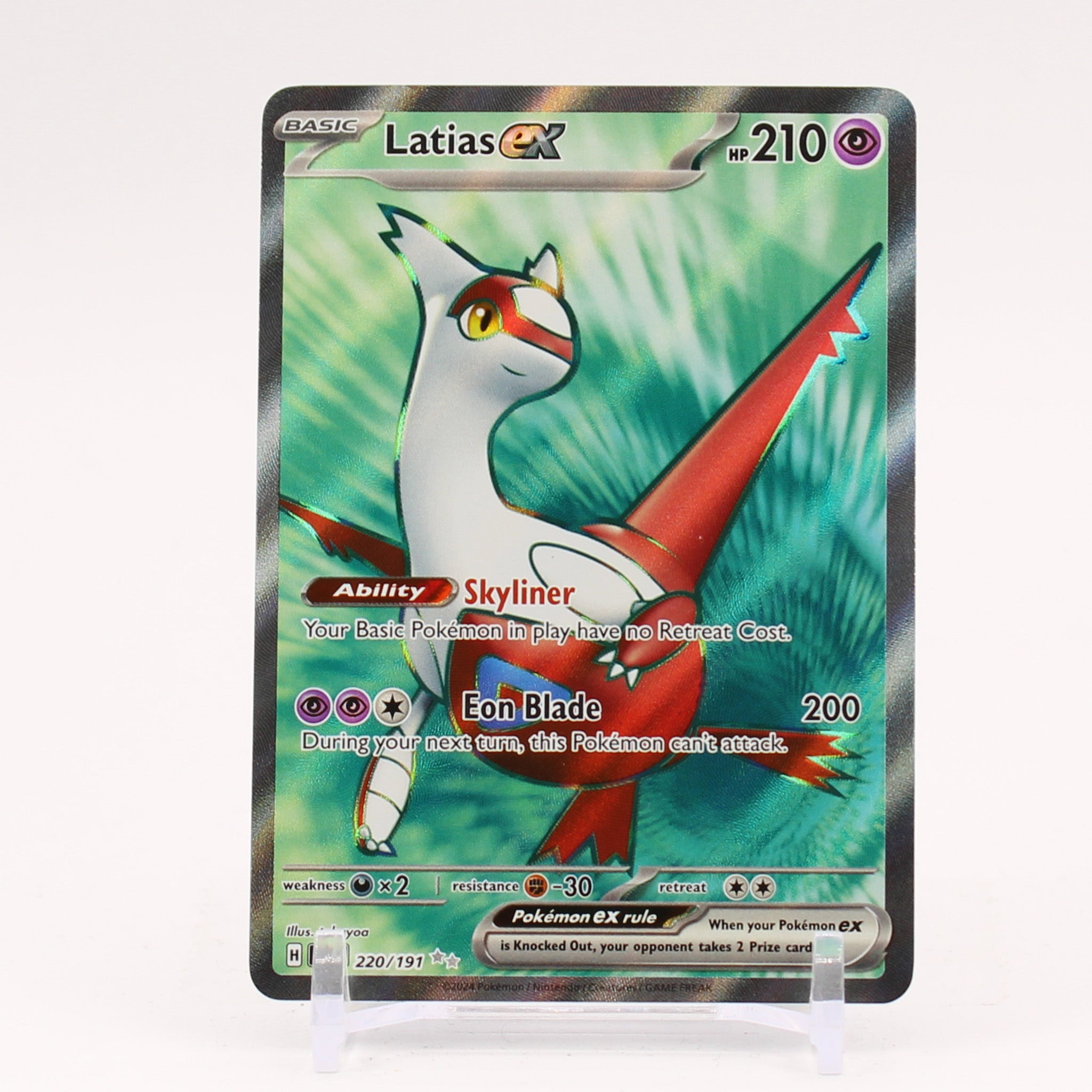 Latias ex - 220/191 Surging Sparks Full Art Pokemon - NM/MINT