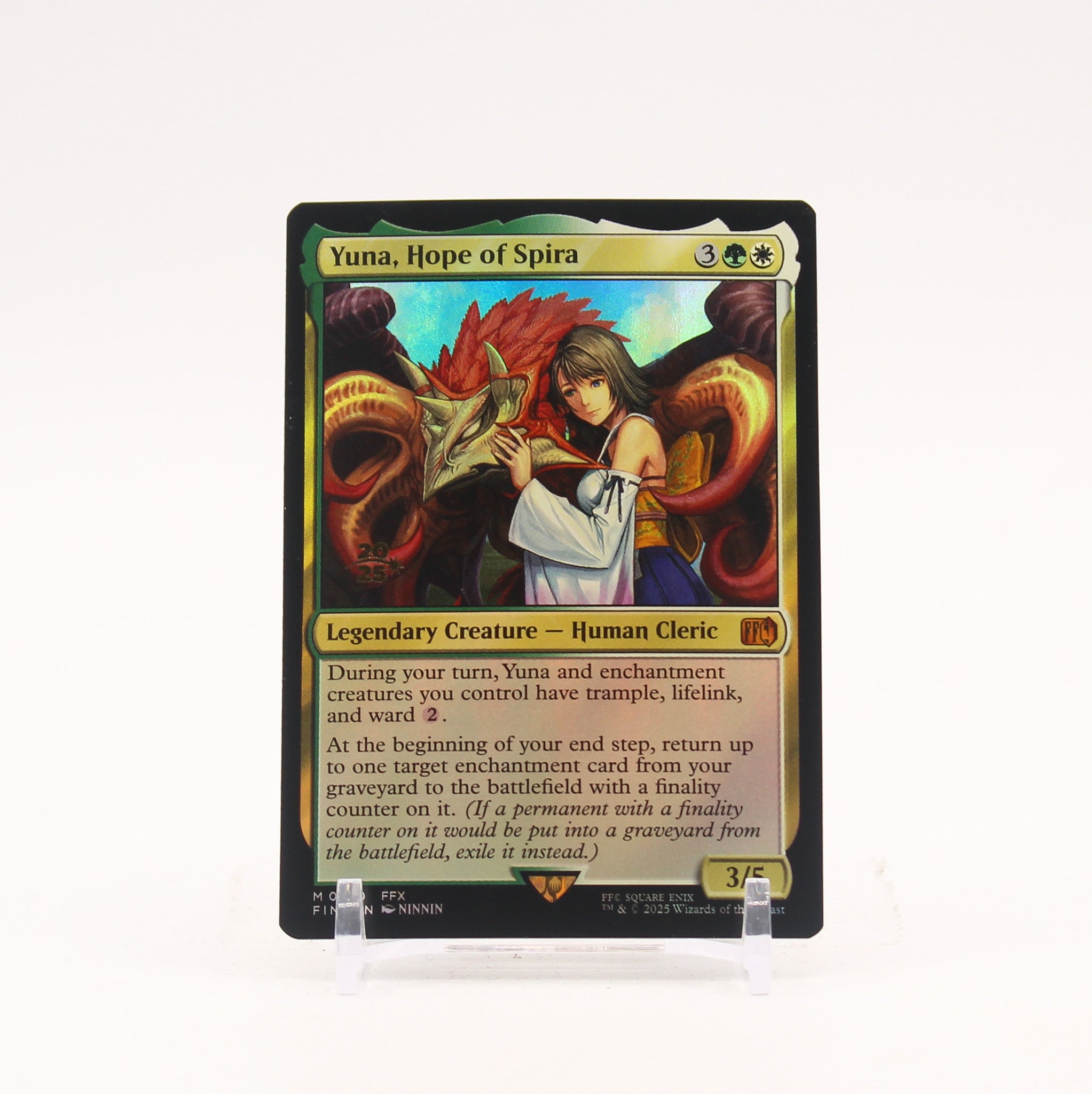 Yuna, Hope of Spira - 250 Final Fantasy Prerelease Mythic FOIL Magic - NM