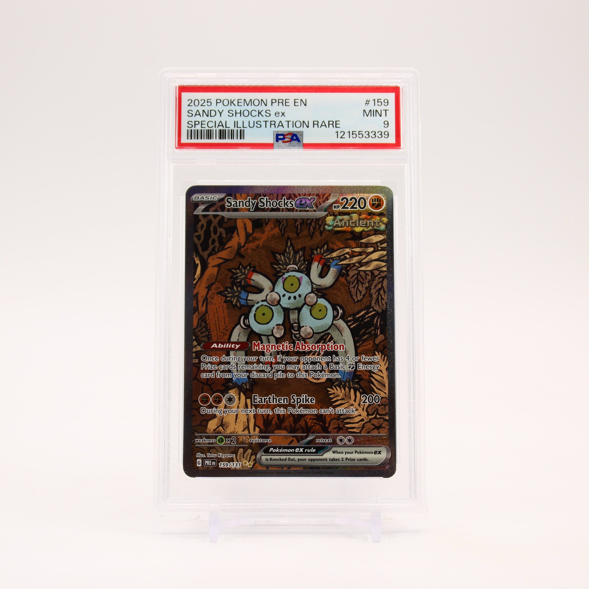 Sandy Shocks ex - 159/131 PSA 9 Prismatic Evolutions Special Illustration Pokemon - MINT
