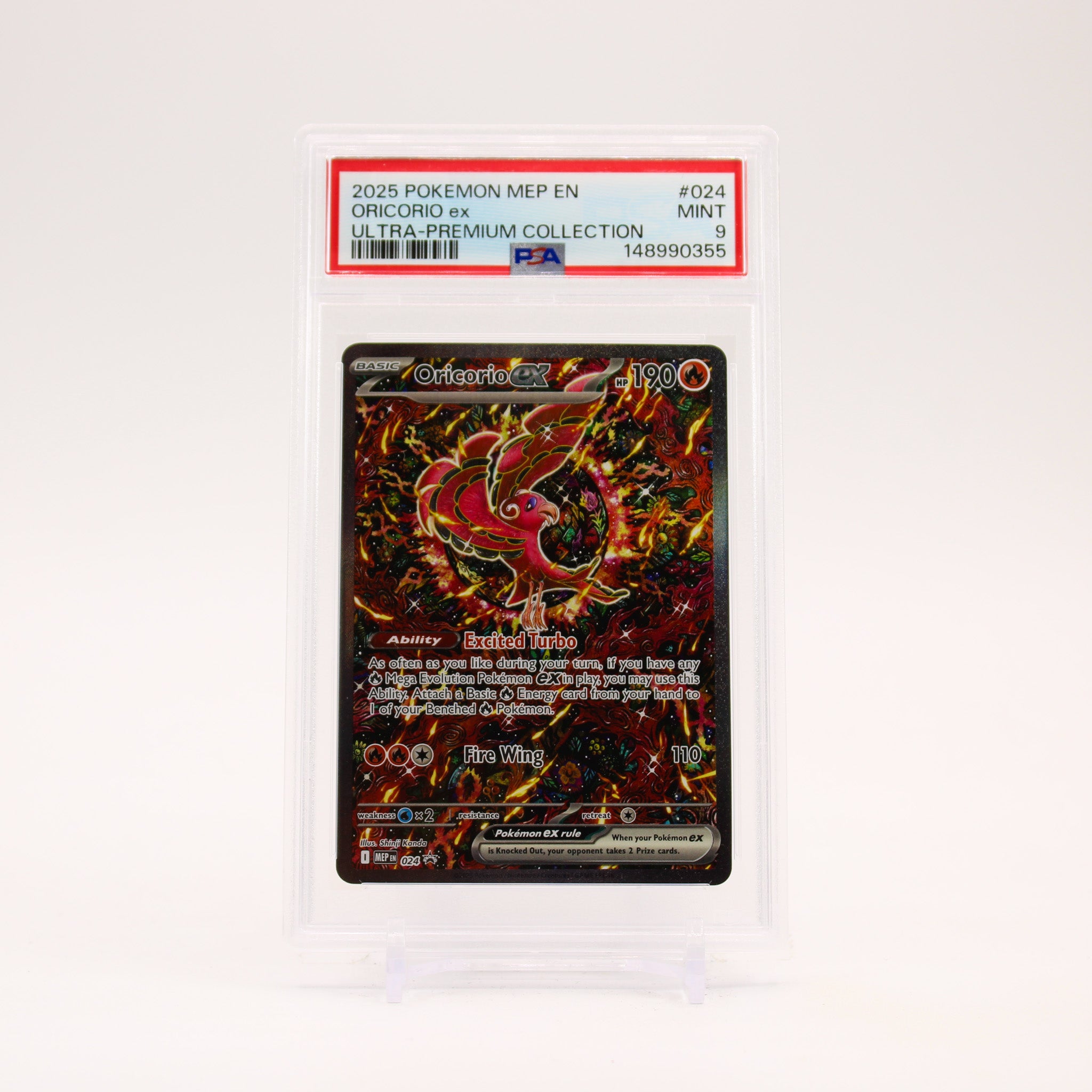 Oricorio ex - MEP024 PSA 9 UPC Promo Illustration Pokemon - MINT
