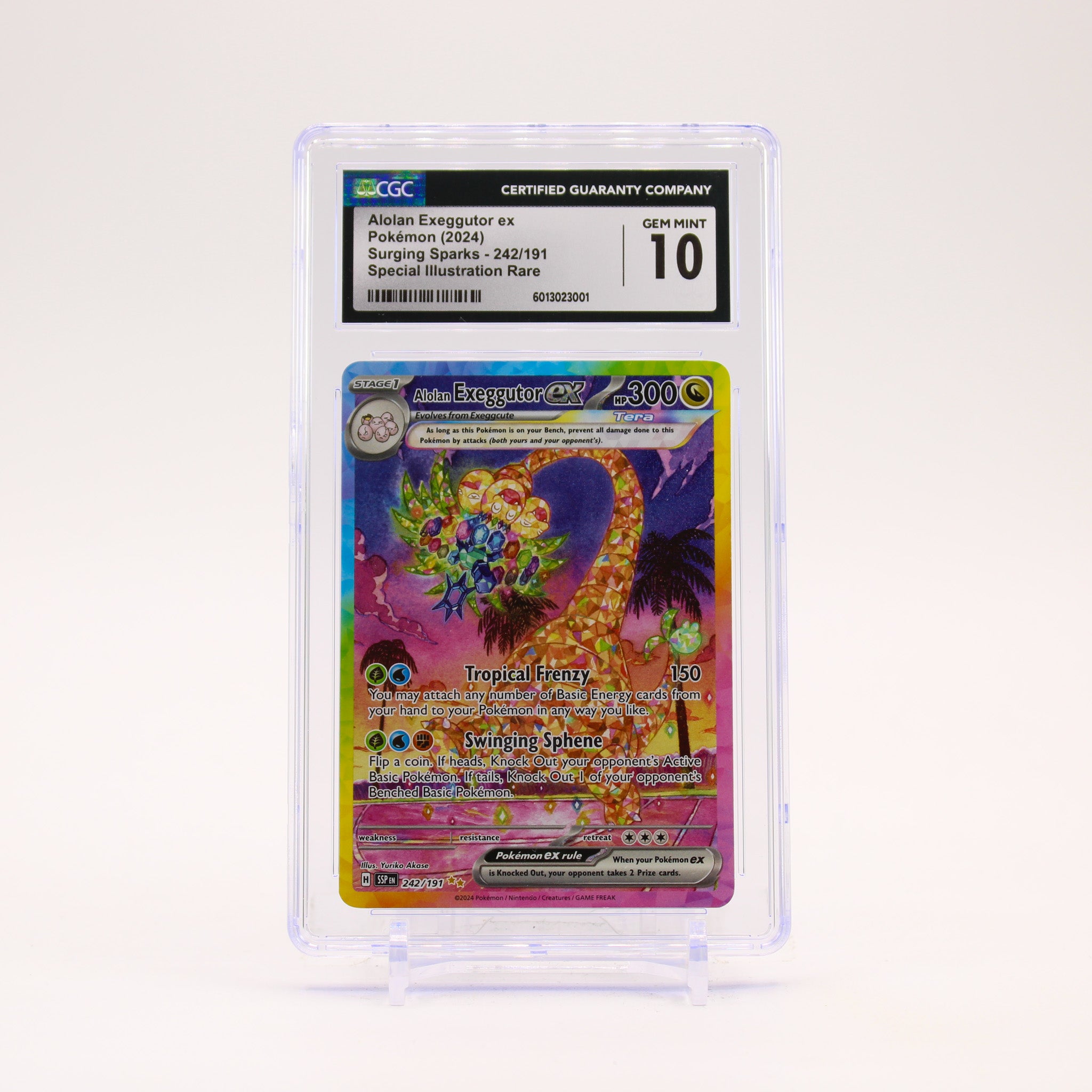 Alolan Exeggutor ex - 242/191 CGC 10 Surging Sparks Special Illustration Pokemon - GEM MT