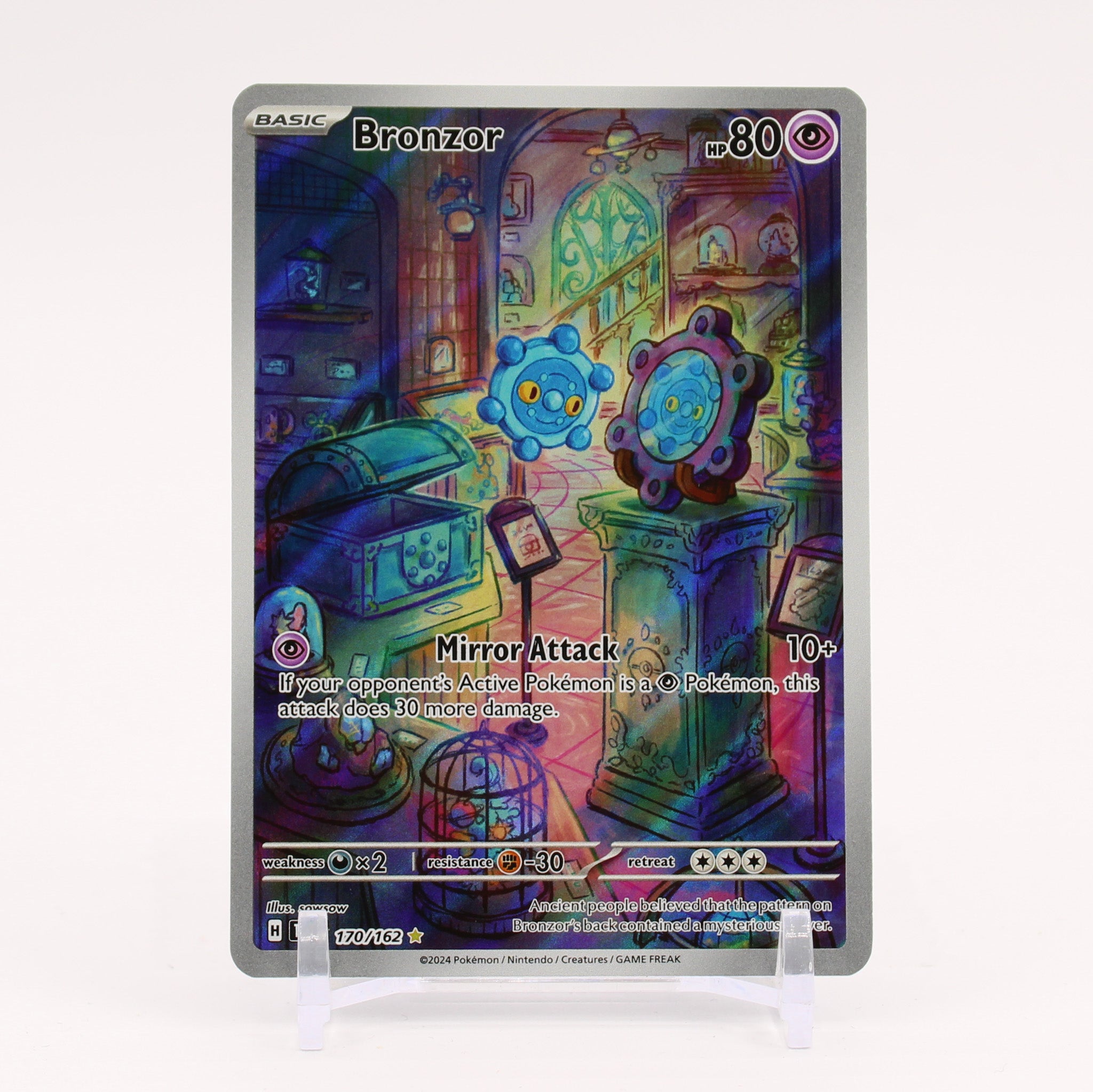 Bronzor - 170/162 Temporal Forces Illustration Rare Pokemon - NM/MINT