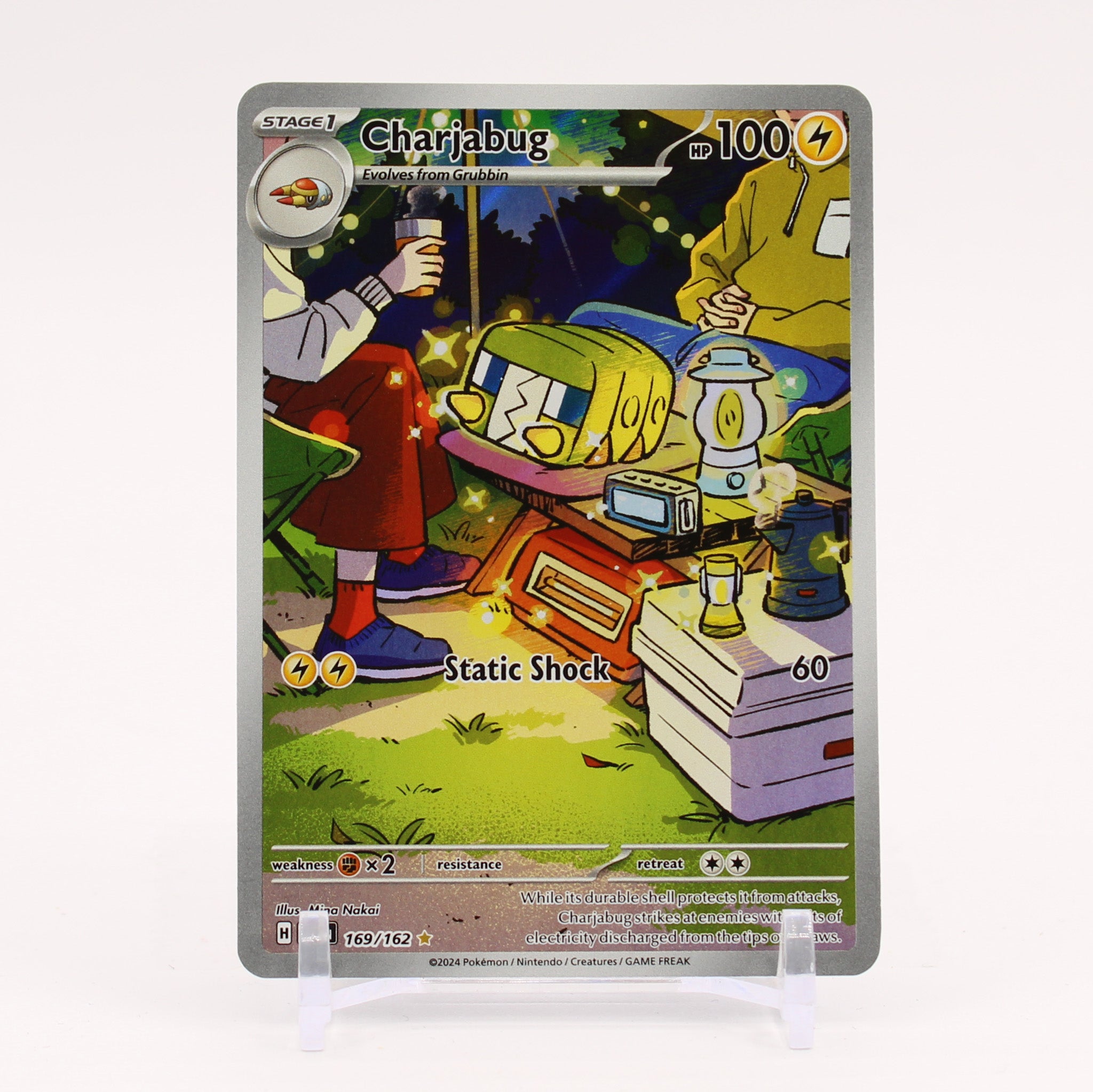 Charjabug - 169/162 Temporal Forces Illustration Rare Pokemon - NM/MINT