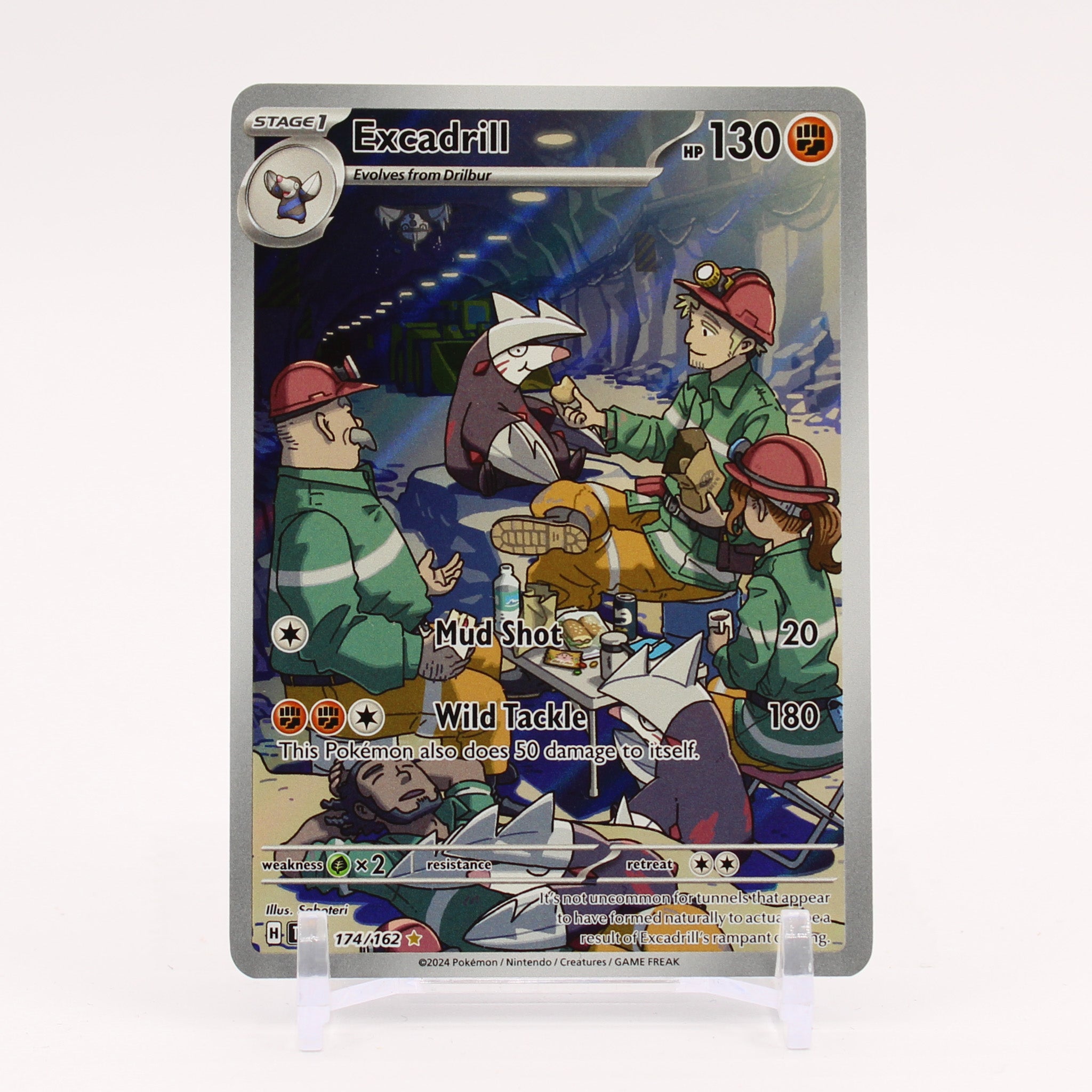 Excadrill - 174/162 Temporal Forces Illustration Rare Pokemon - NM/MINT