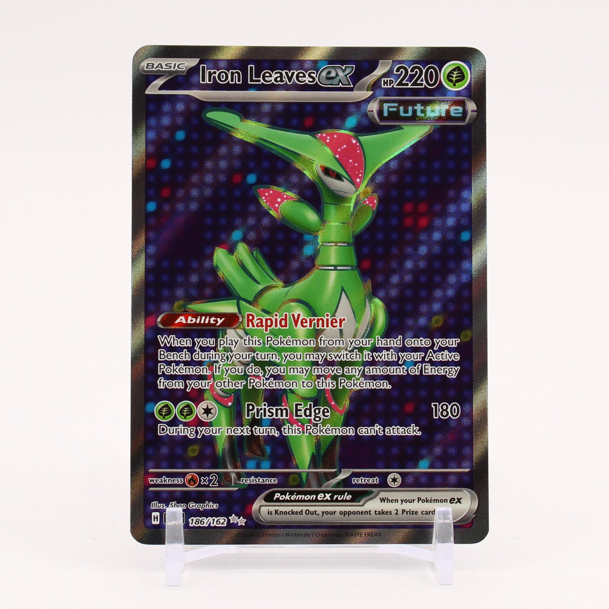 Iron Leaves ex - 186/162 Temporal Forces Full Art Pokemon - NM/MINT