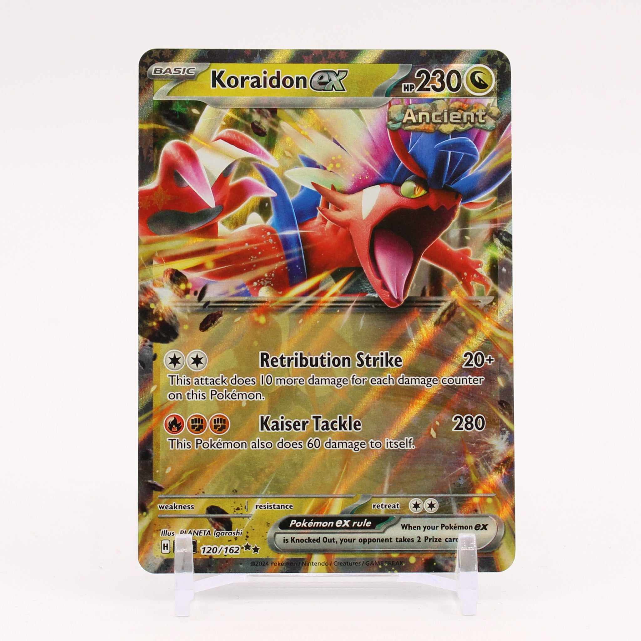 Koraidon ex - 120/162 Temporal Forces Double Rare Pokemon - NM/MINT