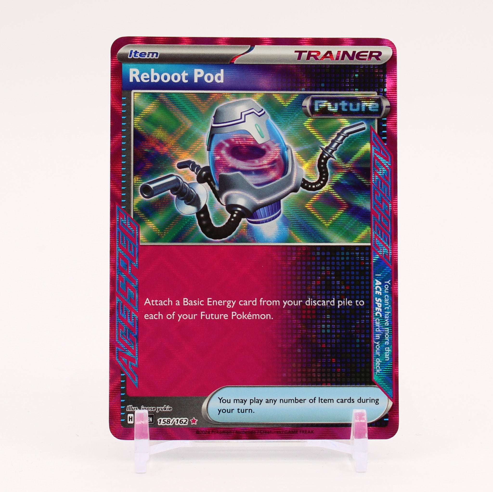 Reboot Pod - 158/162 Temporal Forces ACE SPEC Rare Trainer - NM/MINT