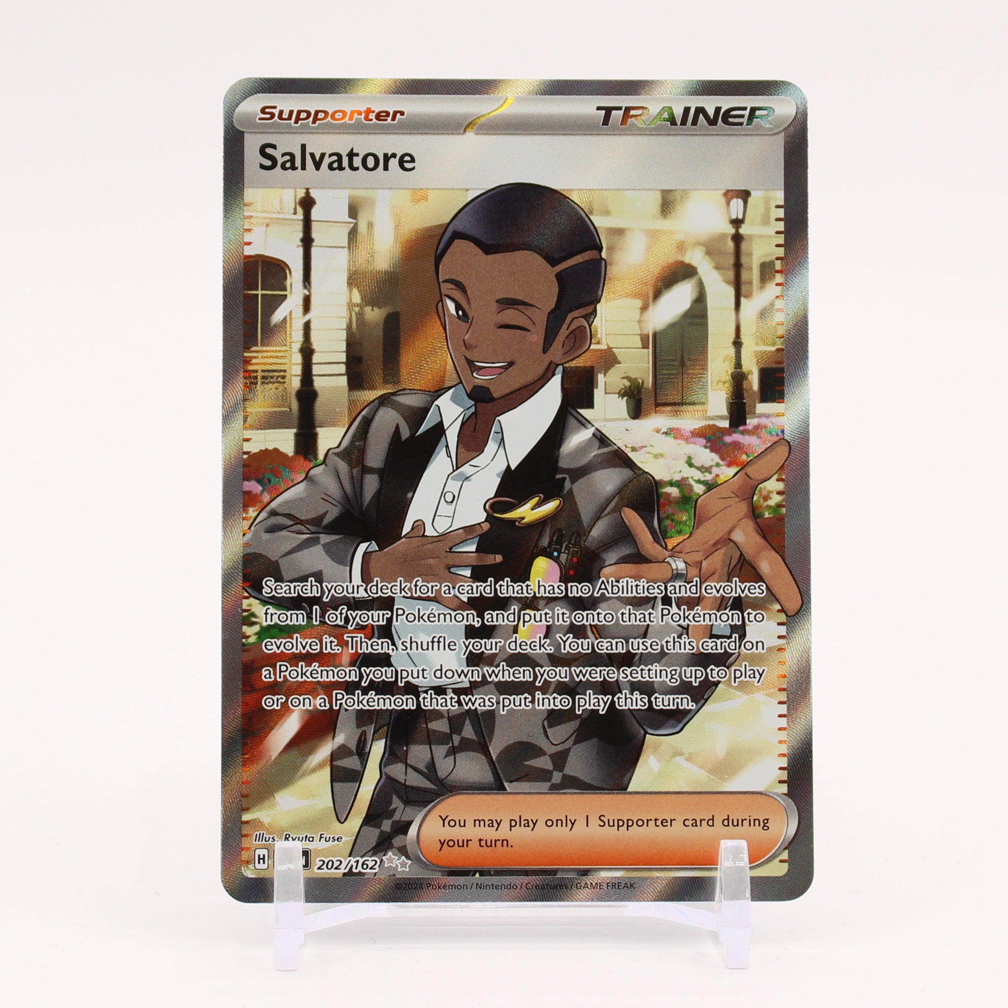 Salvatore - 202/162 Temporal Forces Full Art Trainer - NM/MINT