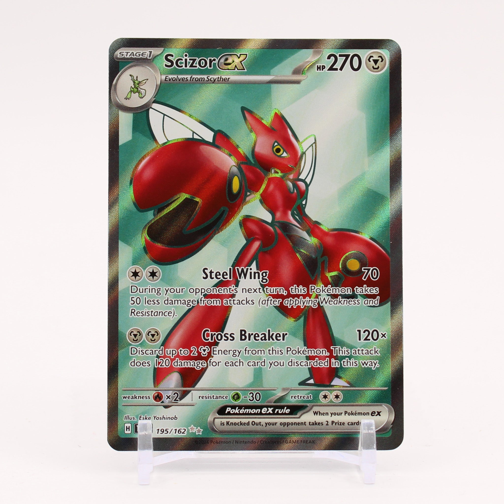 Scizor ex - 195/162 Temporal Forces Full Art Pokemon - NM/MINT