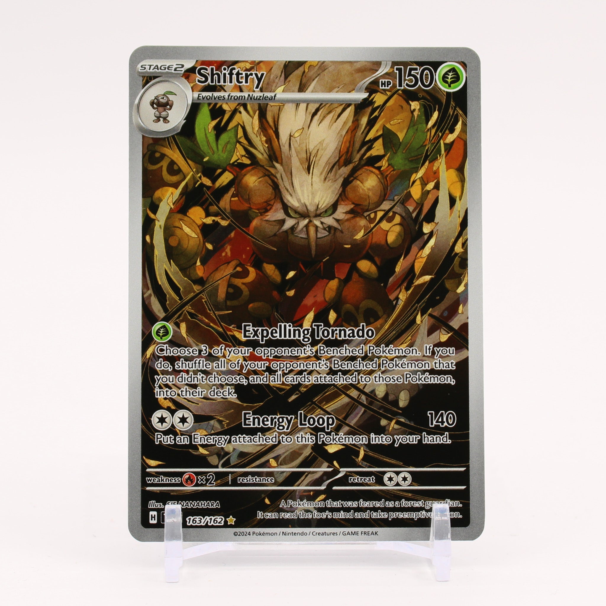 Shiftry - 163/162 Temporal Forces Illustration Rare Pokemon - NM/MINT