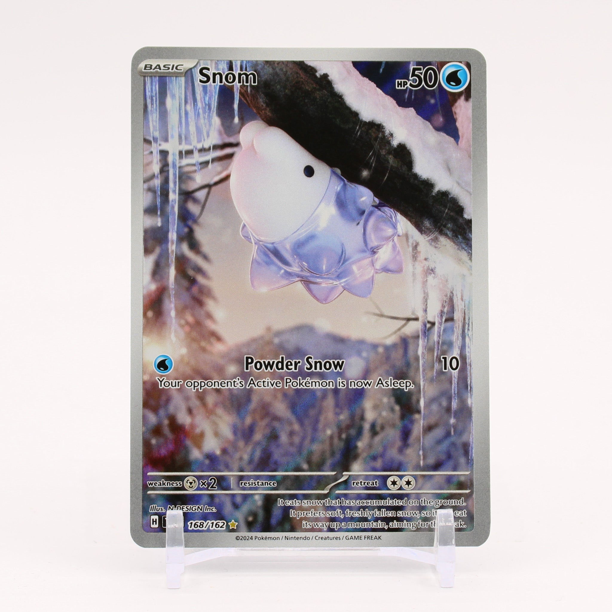 Snom - 168/162 Temporal Forces Illustration Rare Pokemon - NM/MINT