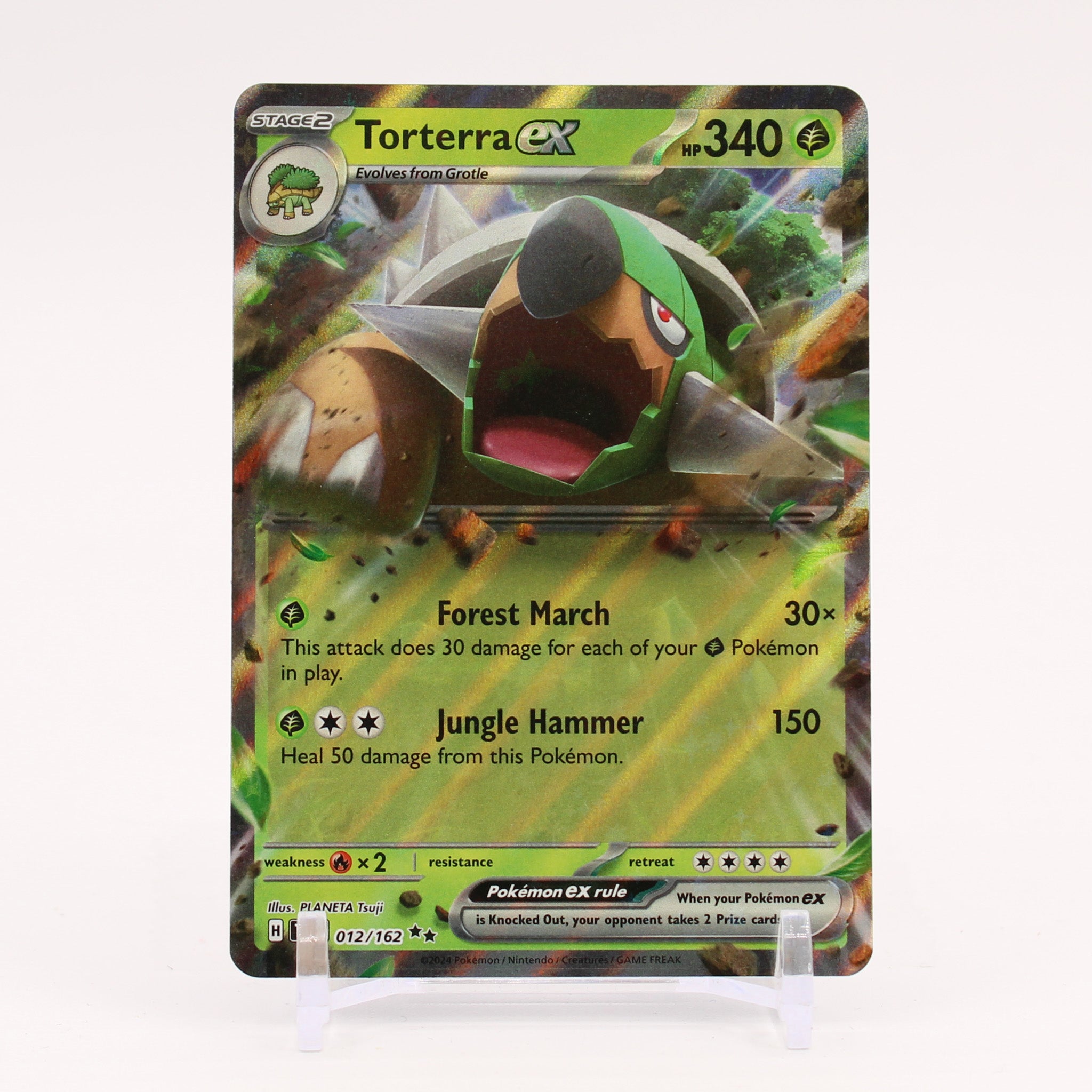 Torterra ex - 012/162 Temporal Forces Double Rare Pokemon - NM/MINT