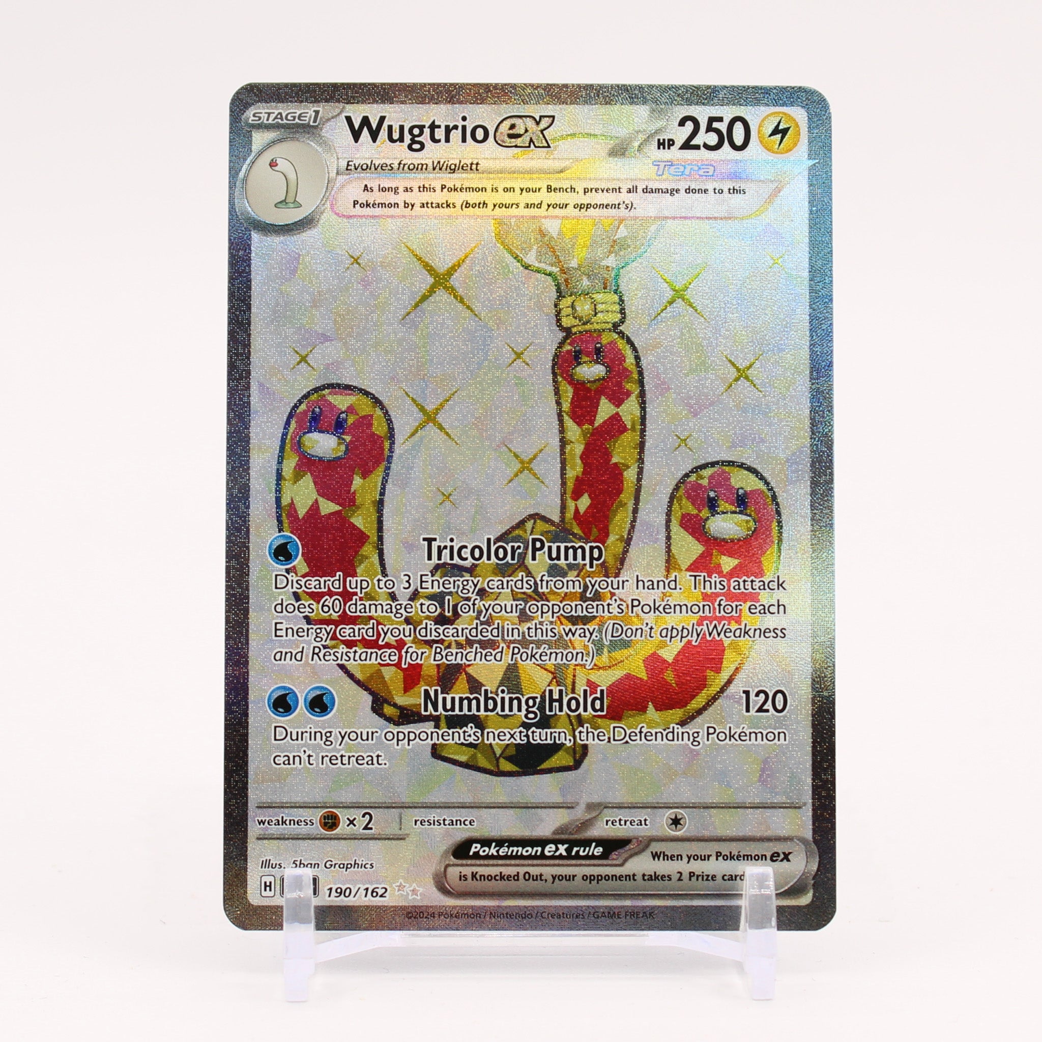 Wugtrio ex - 190/162 Temporal Forces Full Art Pokemon - NM/MINT