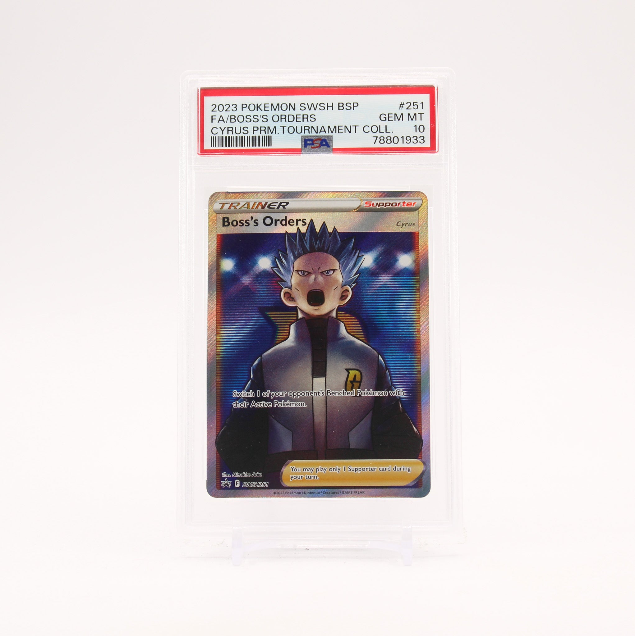 Boss's Orders - SWSH251 Full Art Promo Trainer - GEM MT
