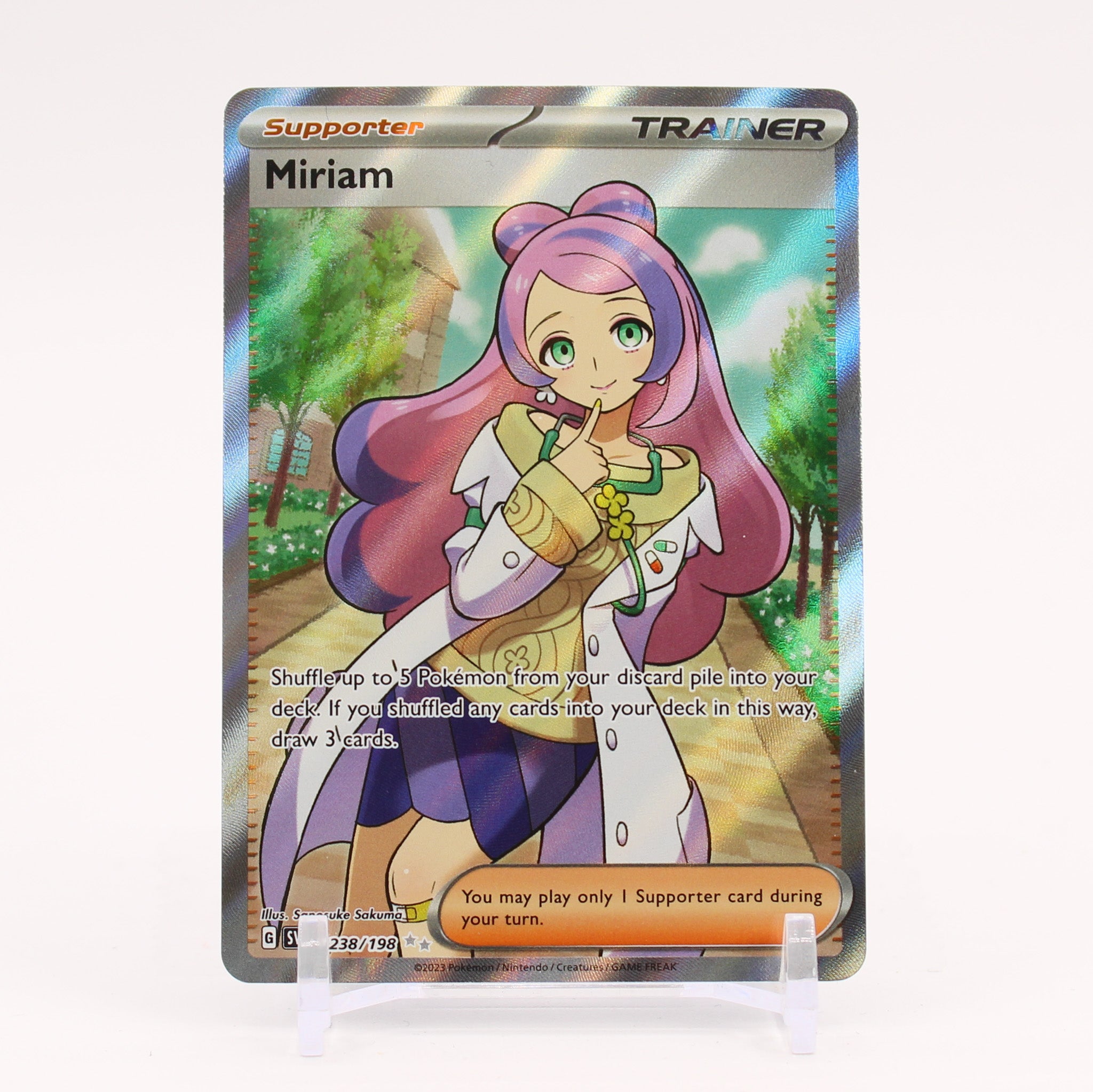 Miriam - 238/198 Scarlet & Violet Full Art Trainer - NM/MINT