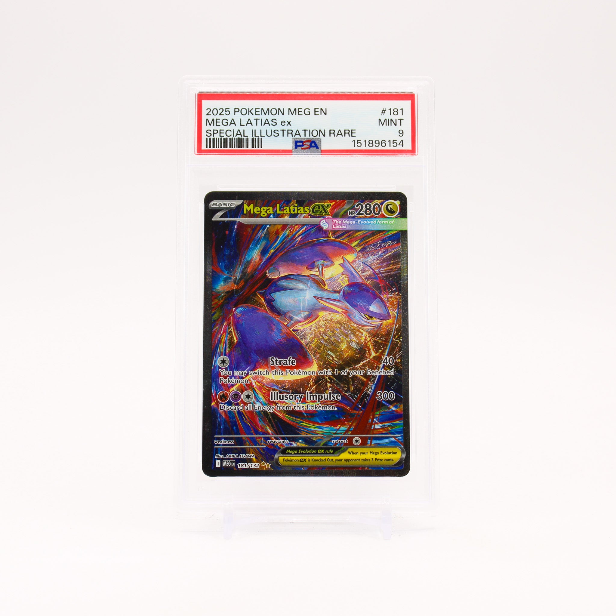 Mega Latias ex - 181/132 PSA 9 Mega Evolution Special Illustration Pokemon - MINT
