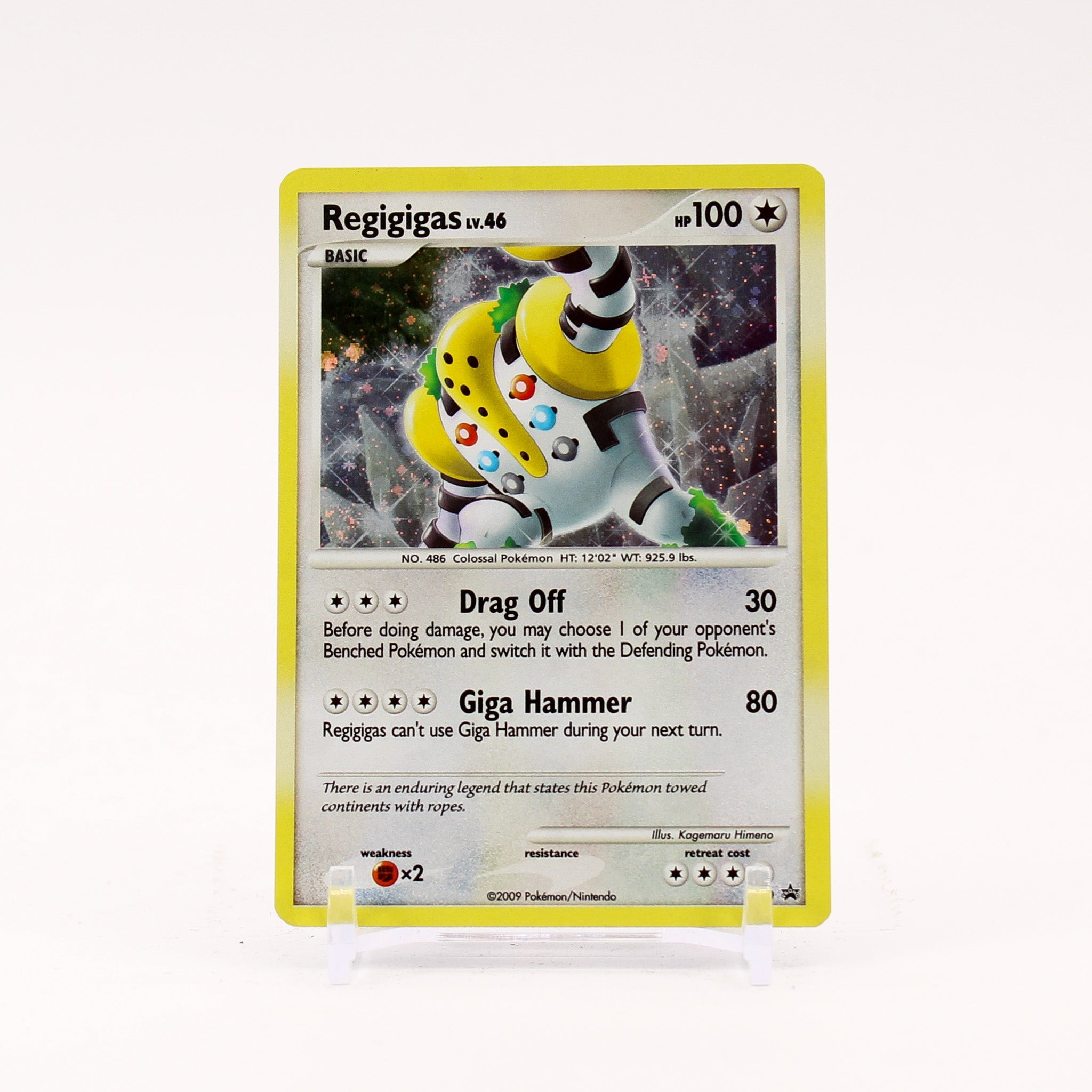 Regigigas - DP40 Black Star Promo Holo SWIRL Pokemon - NM