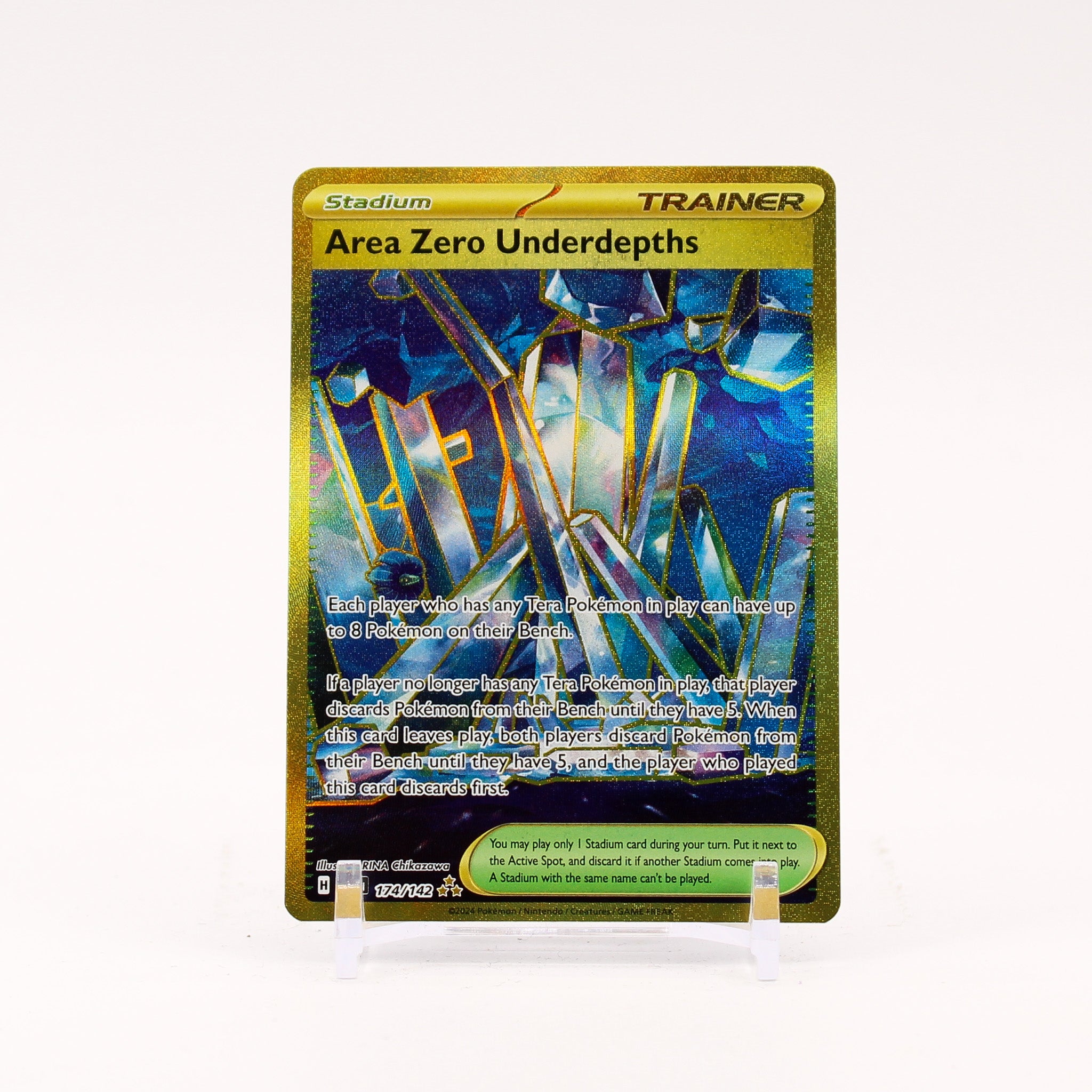 Area Zero Underdepths - 174/142 Stellar Crown Gold Trainer - NM/MINT