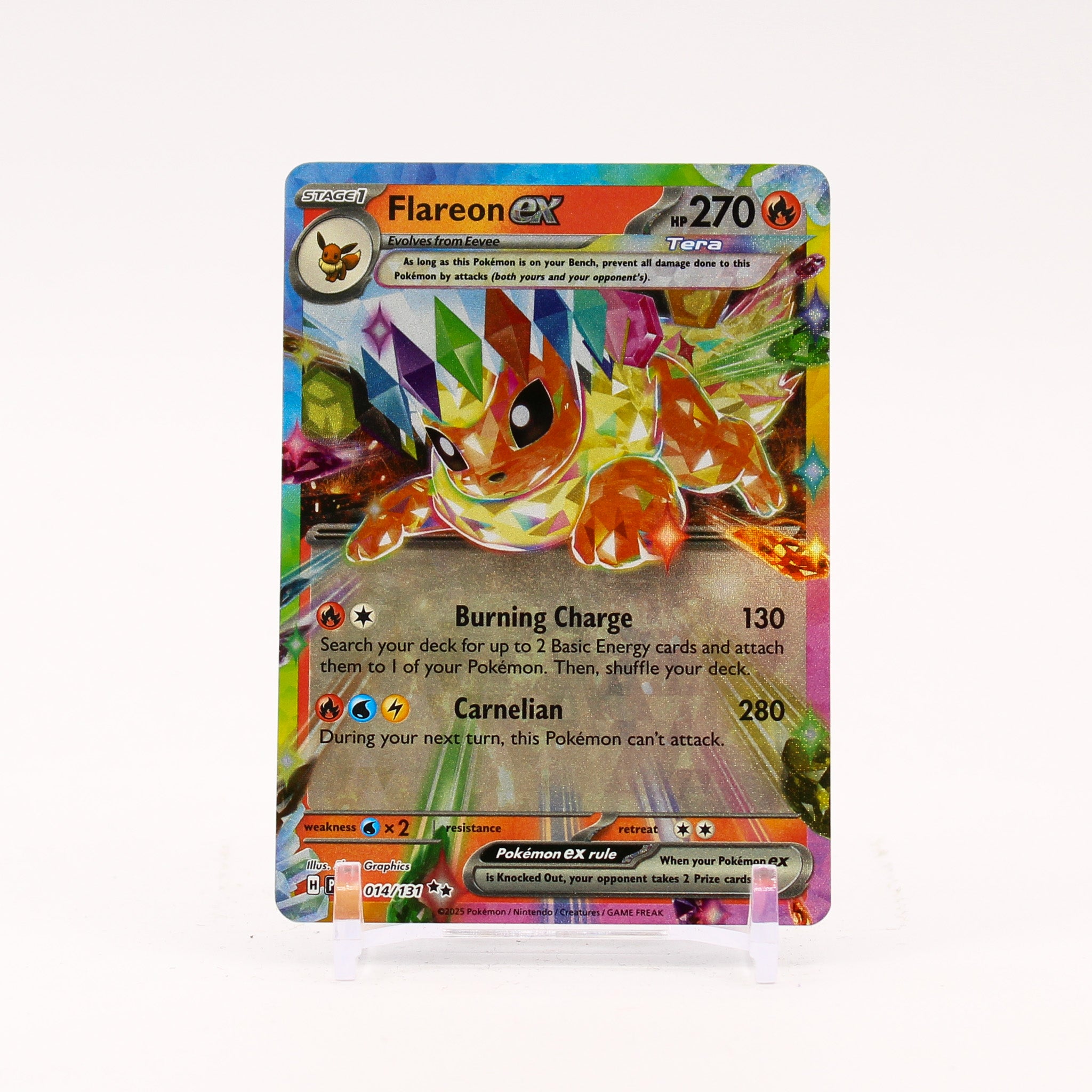 Flareon ex - 014/131 Prismatic Evolutions Double Rare Pokemon - NM/MINT