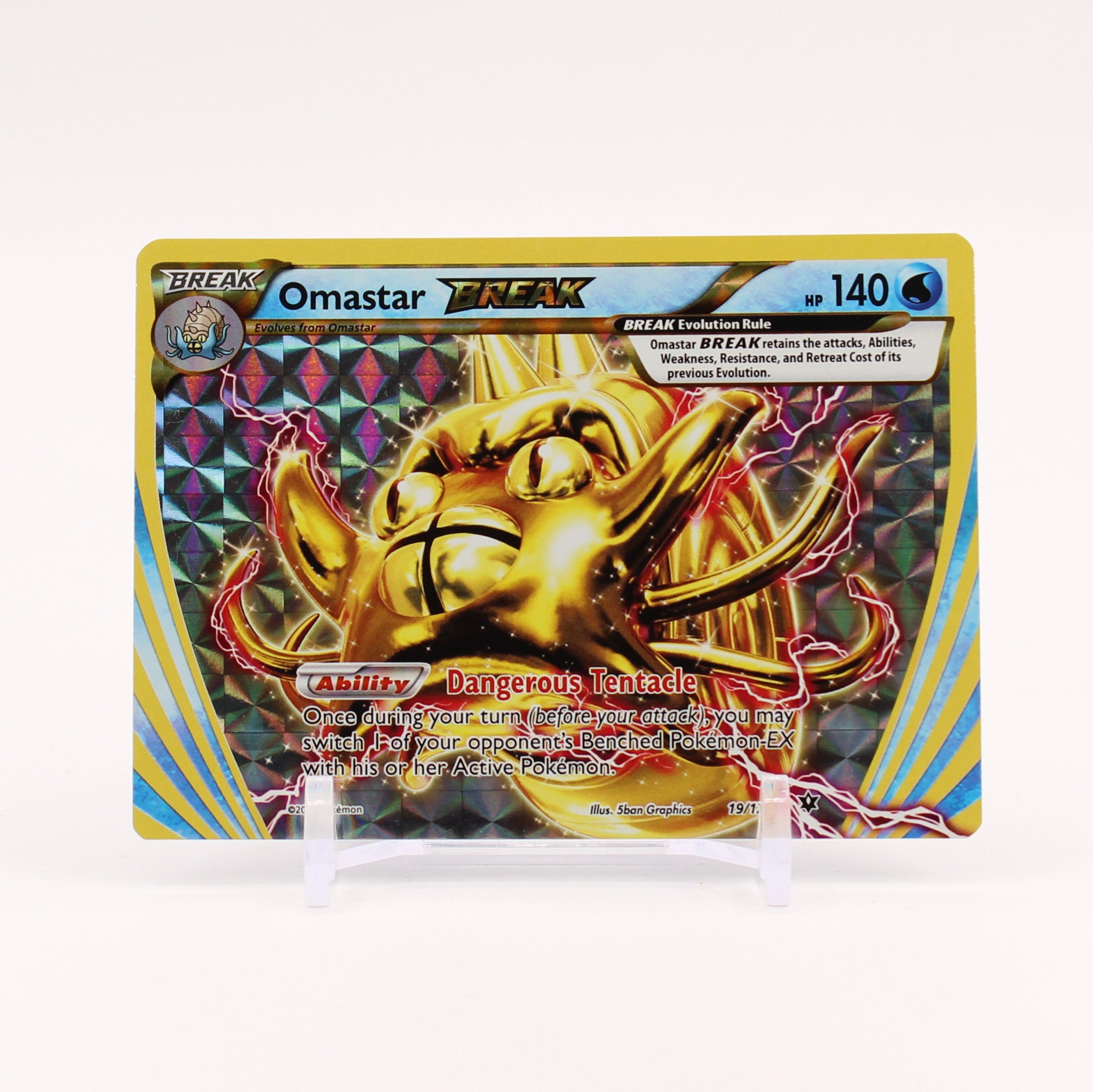Omastar BREAK - 19/124 Fates Collide Ultra Rare Pokemon - NM
