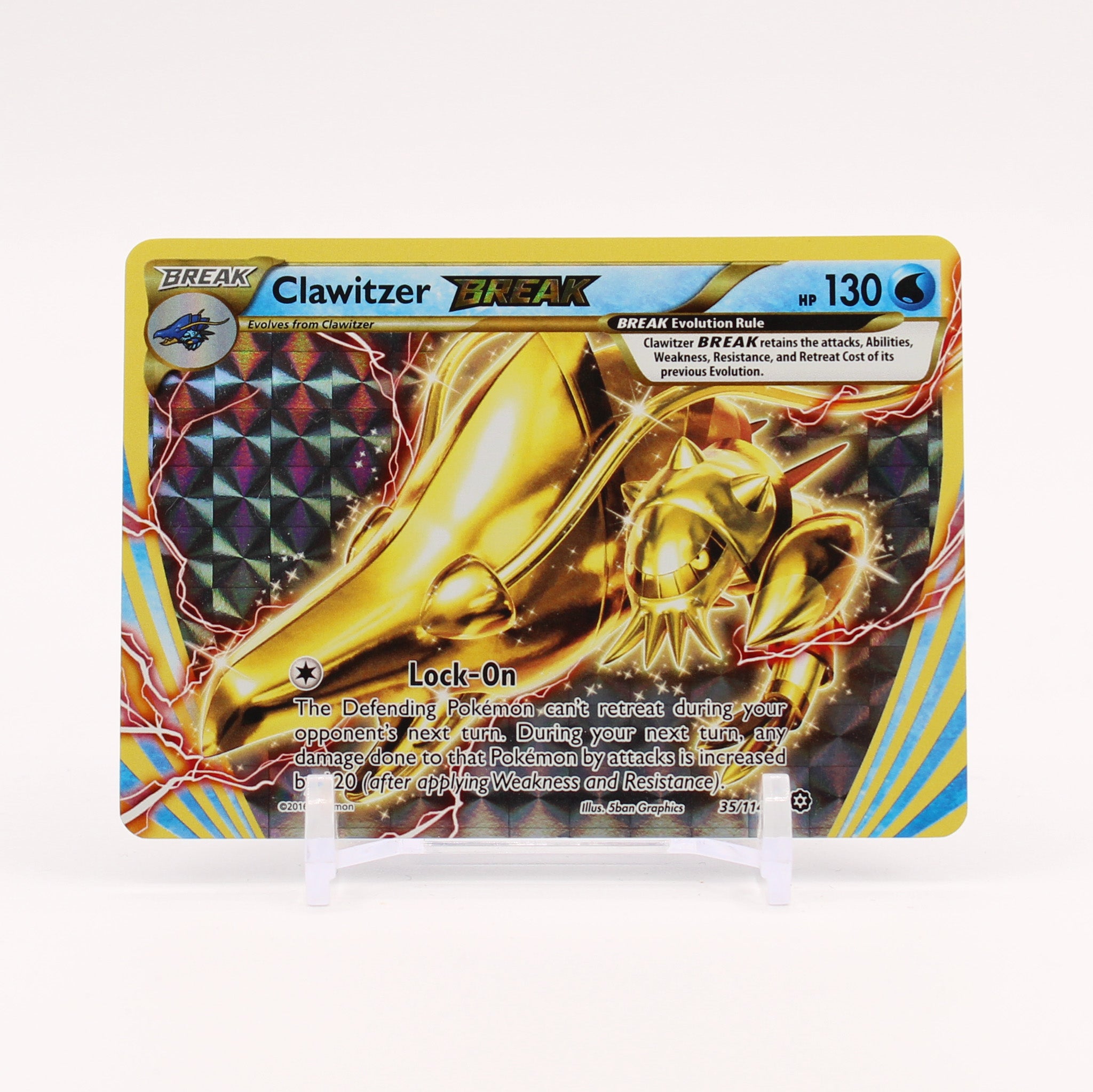 Clawitzer BREAK - 35/114 Steam Siege Ultra Rare Pokemon - NM