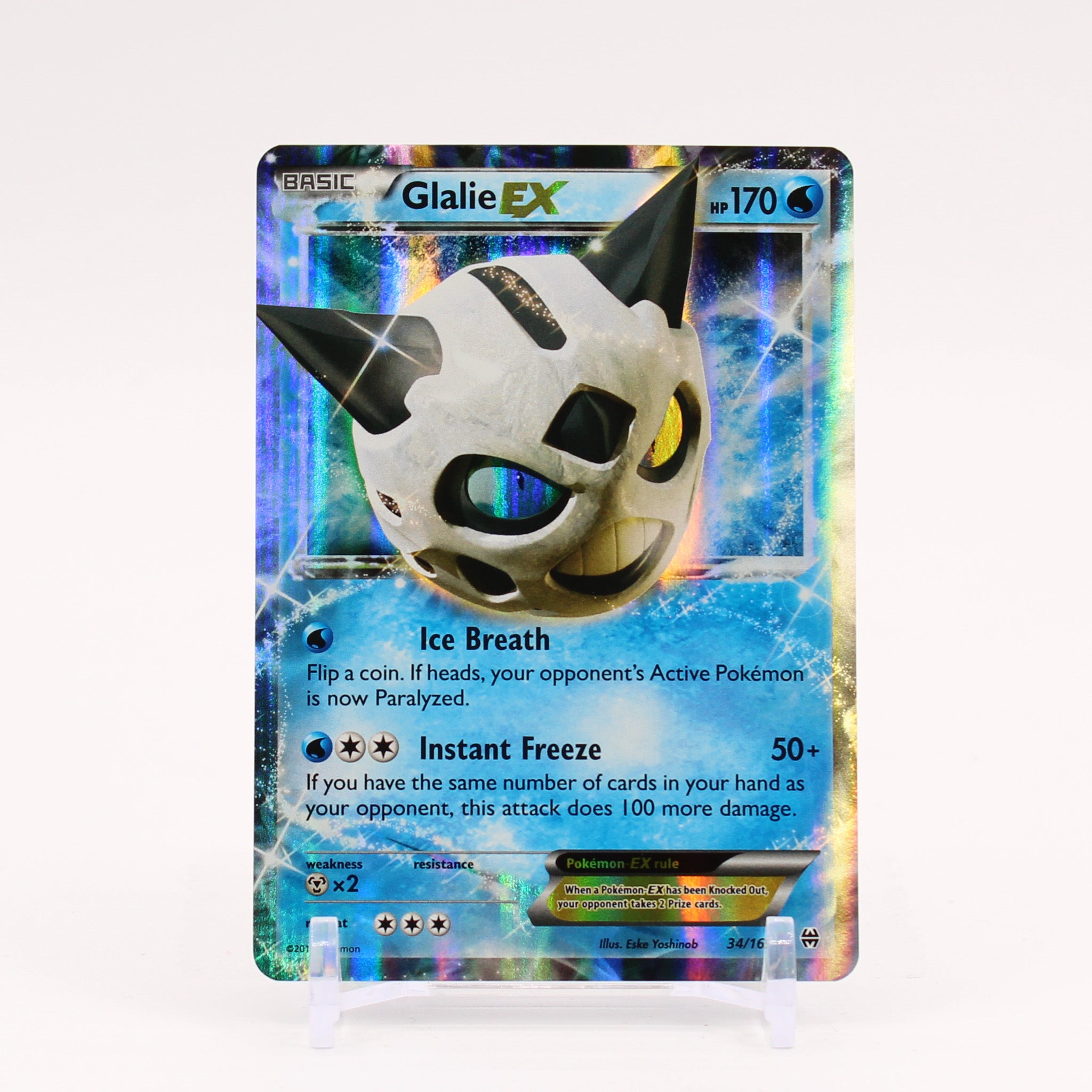 Glalie EX - 34/162 BREAKThrough Ultra Rare Pokemon - NM