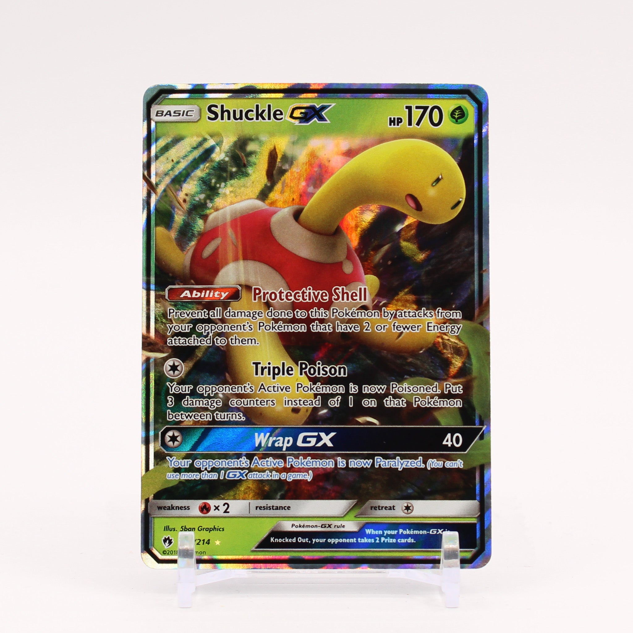 Shuckle GX - 17/214 Lost Thunder Ultra Rare Pokemon - NM/MINT